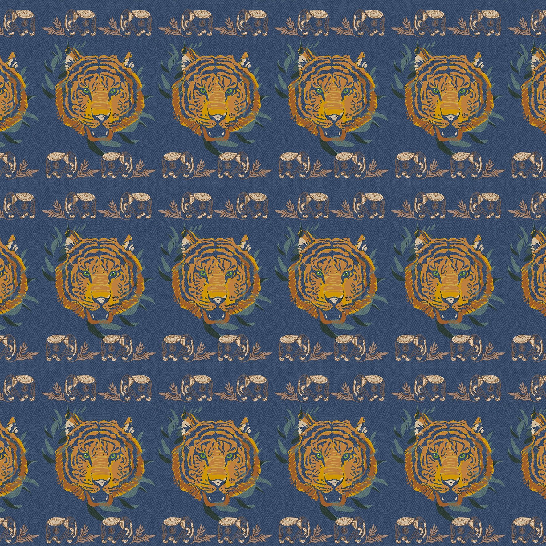 Mostra il prodotto Pattern design | Tiger Blu del produttore Officinarkitettura
