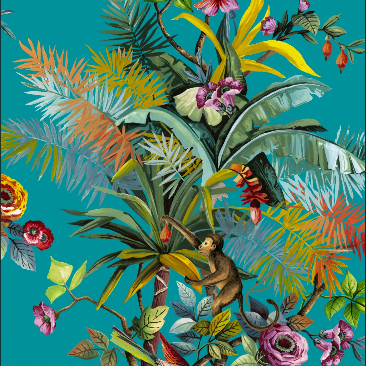 Exotic Jungle Turquoise