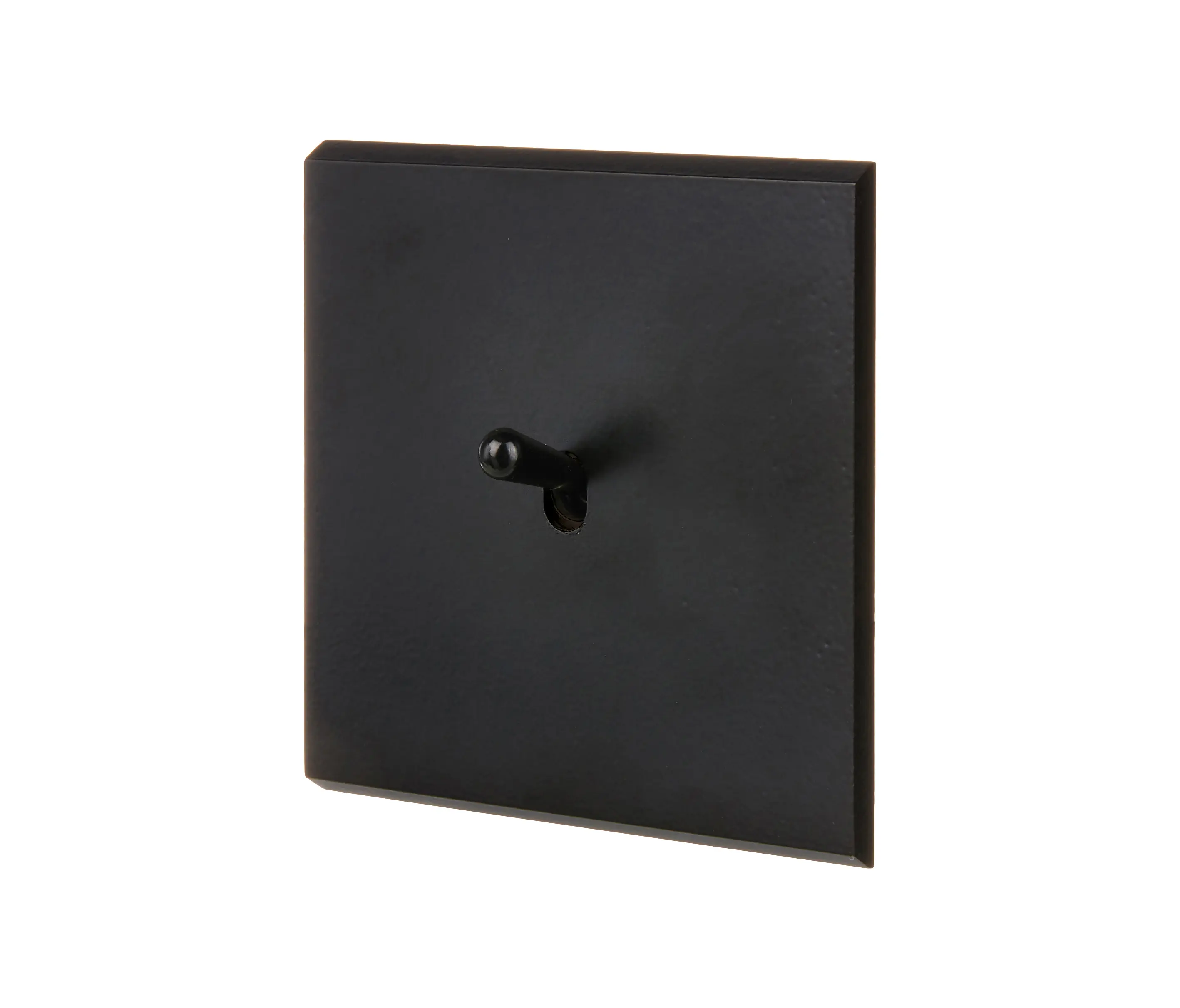Modelec - Matt-schwarz Messing - 1fache Frontblende - 1 Kipphebel