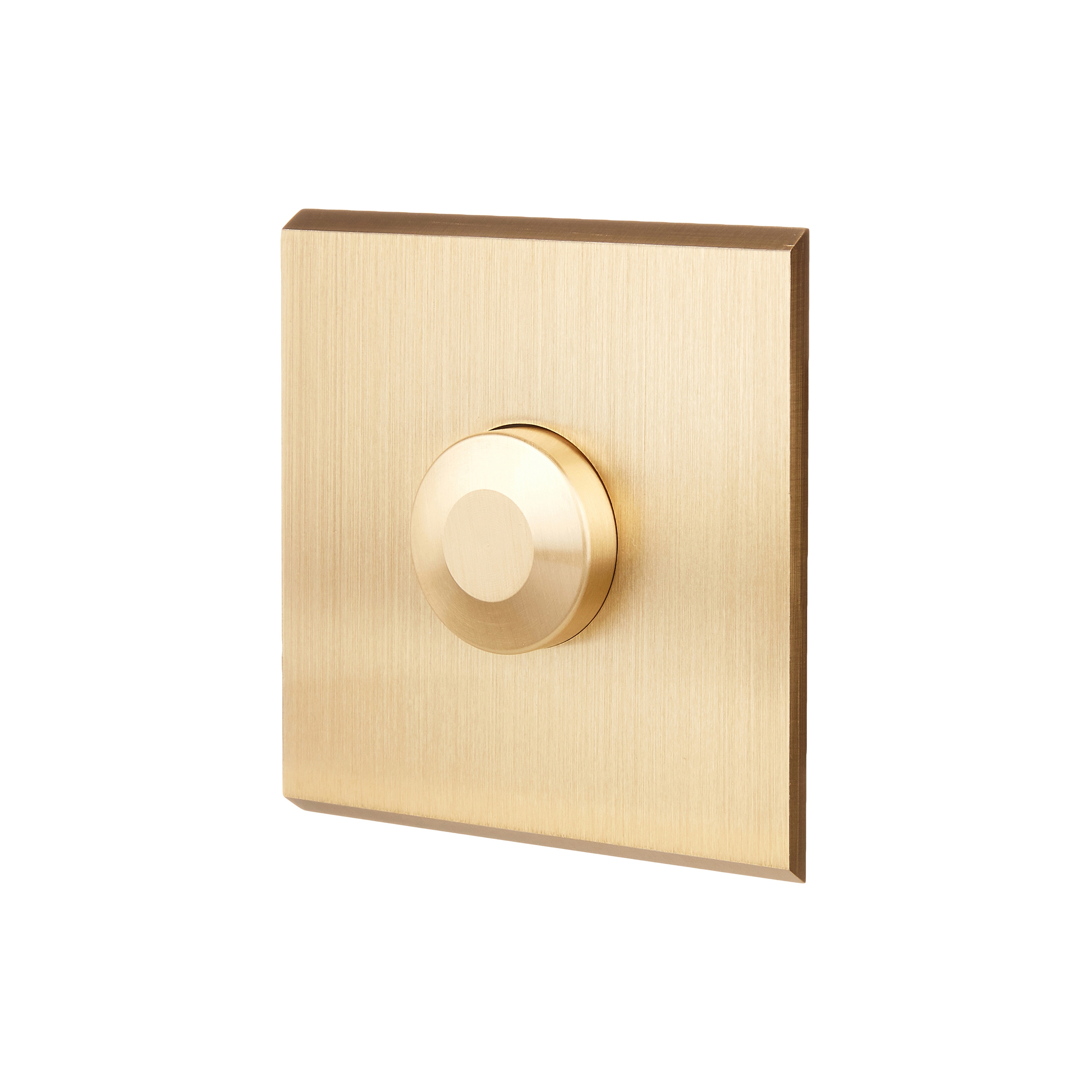 Mostra il prodotto Brushed Brass - Single cover plate - 1 dimmer del produttore Modelec
