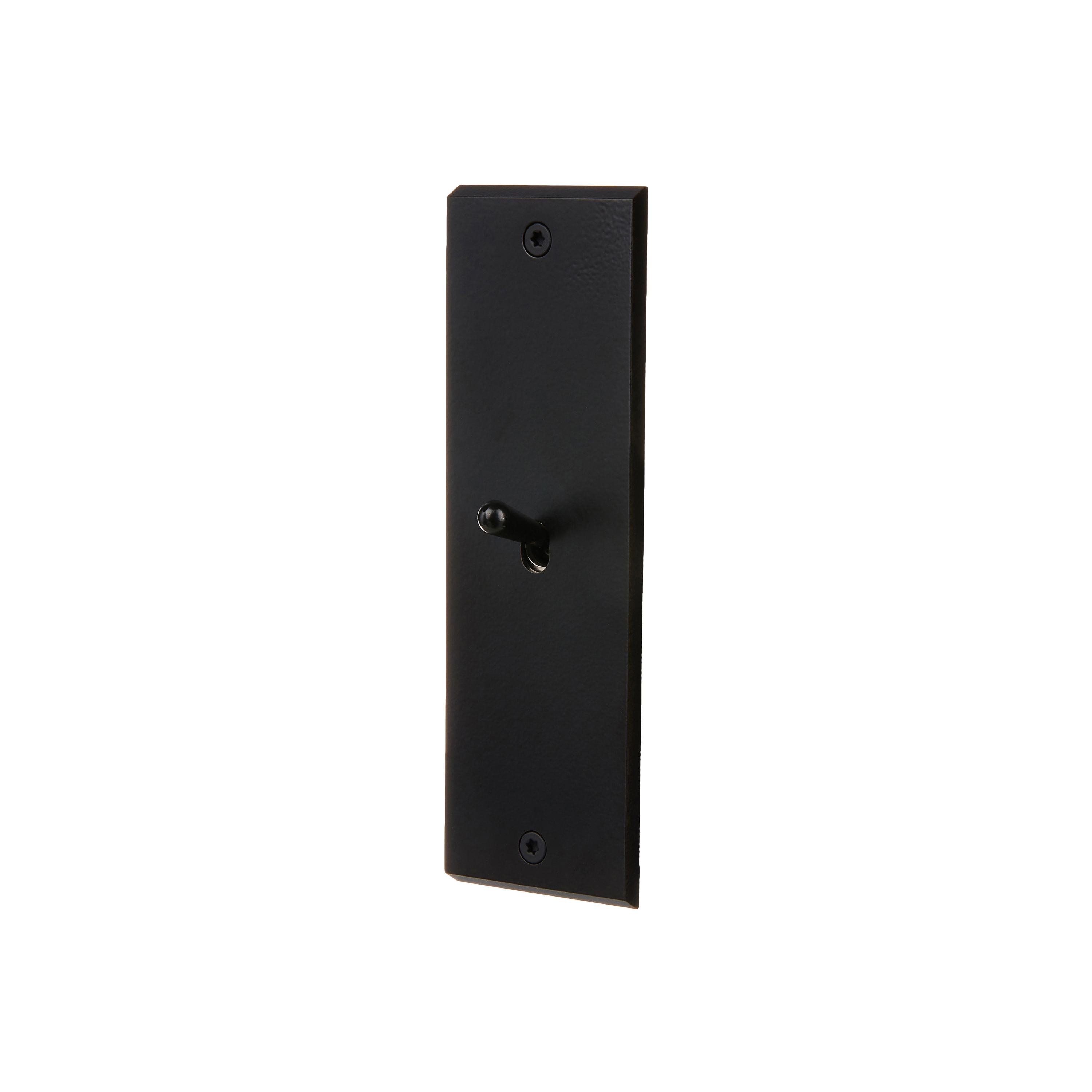 Afficher le produit Laiton Noir Mat - Plaque Simple Etroite Longue - 1 levier du fabricant Modelec