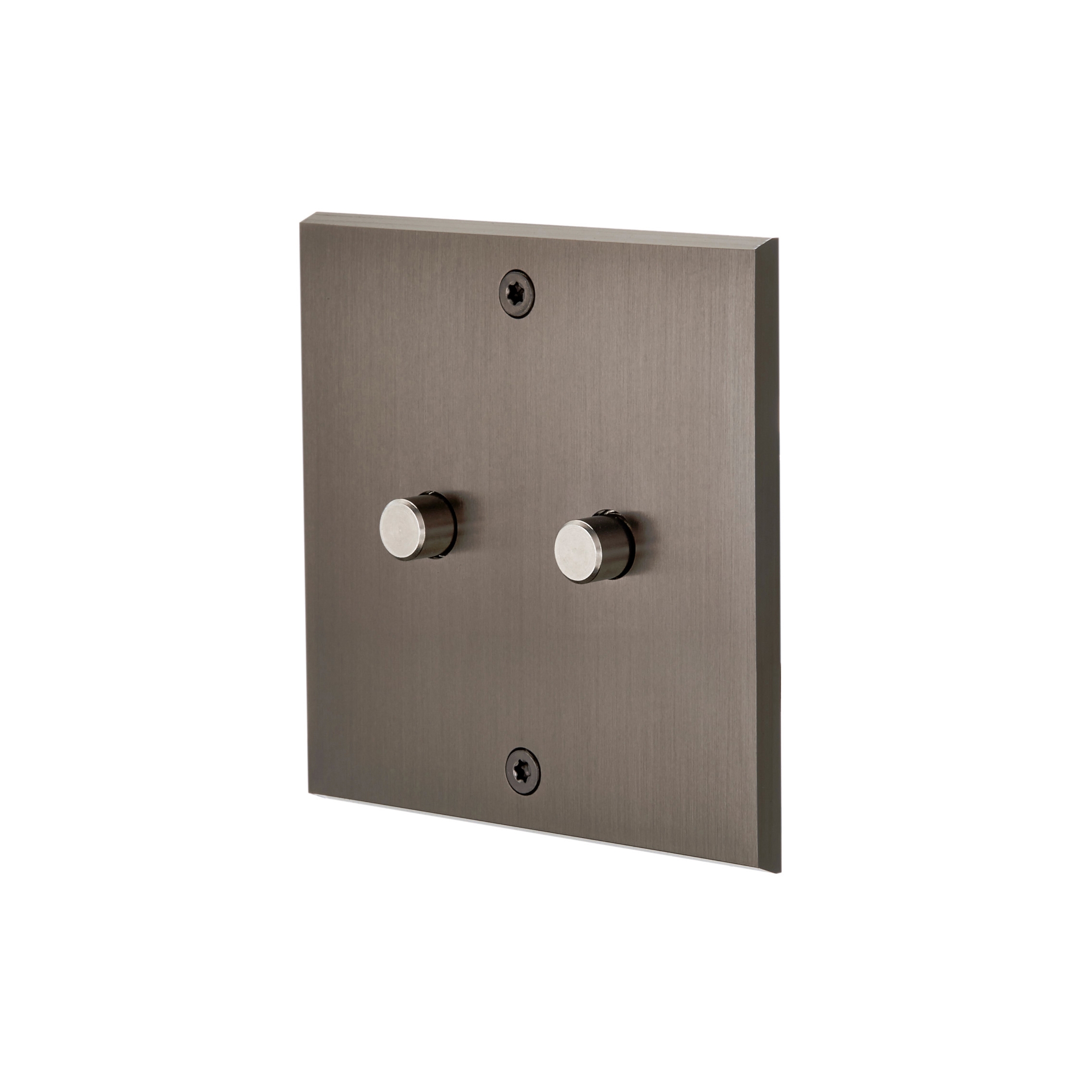 Mostra il prodotto Gun Metal - Single Cover Plate - 2 PUSH del produttore Modelec