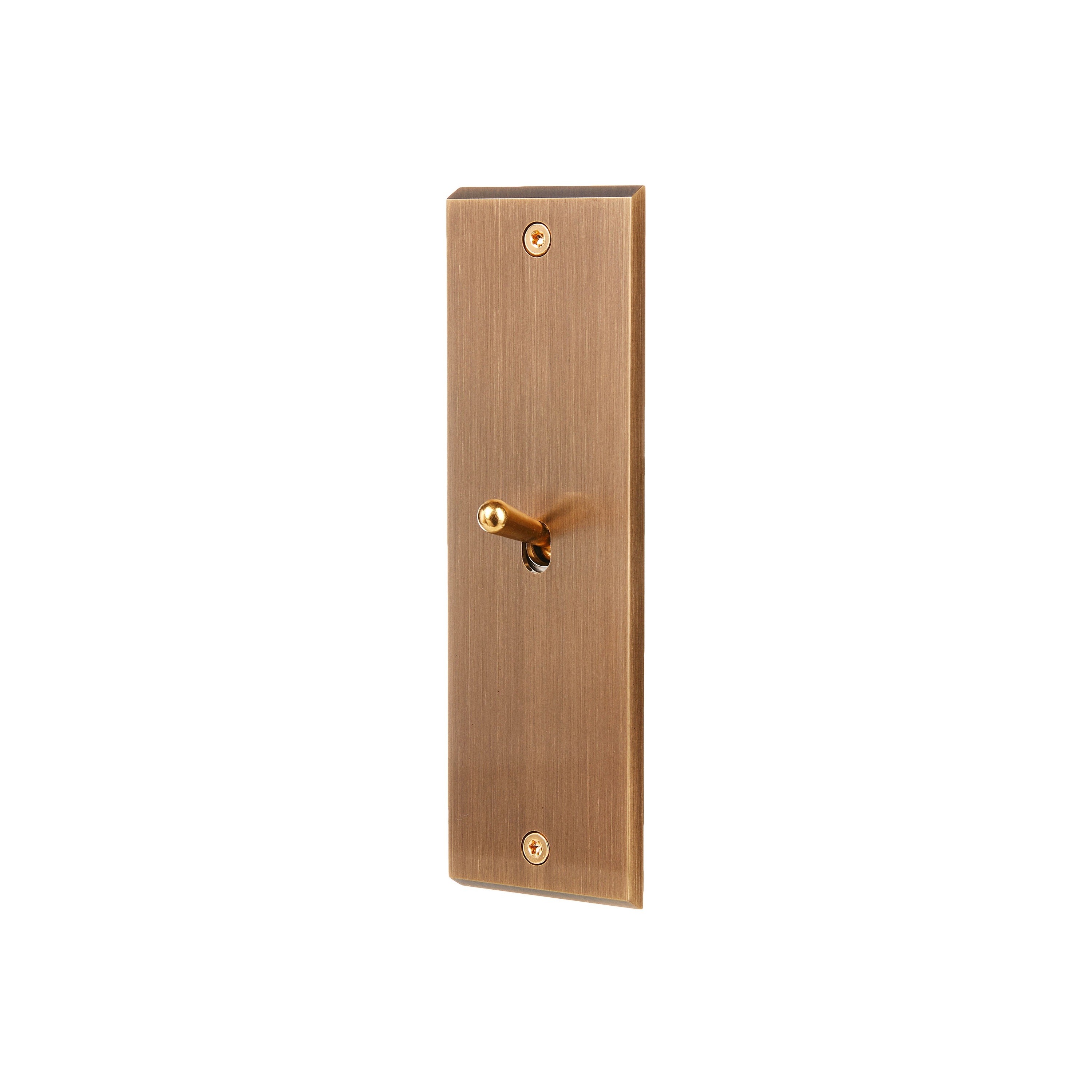Afficher le produit Vieux Bronze - Plaque Simple Etroite Longue - 1 levier du fabricant Modelec
