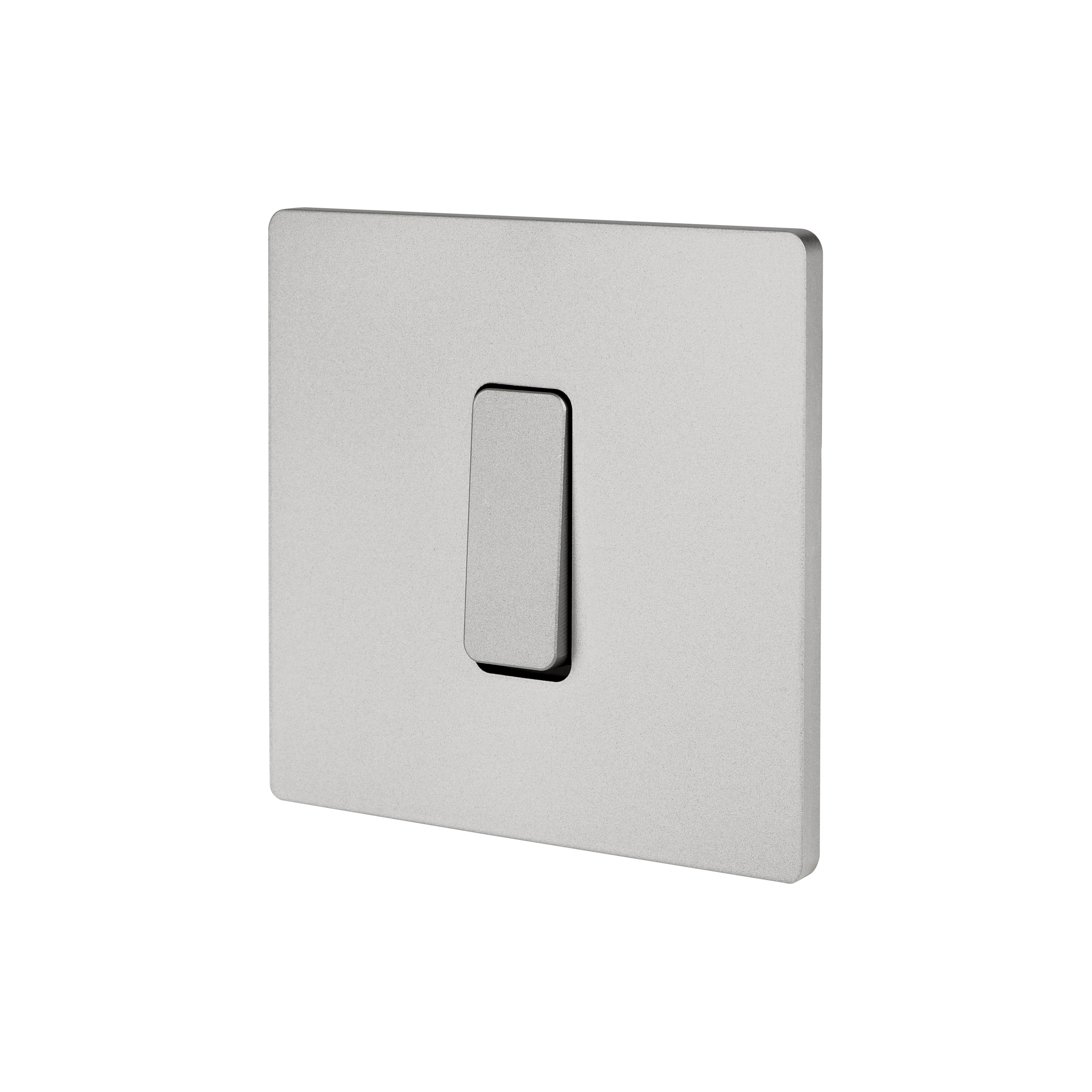 Mostra il prodotto Sanded Nickel - Single cover plate - 1 flat sanded nickel button del produttore Modelec