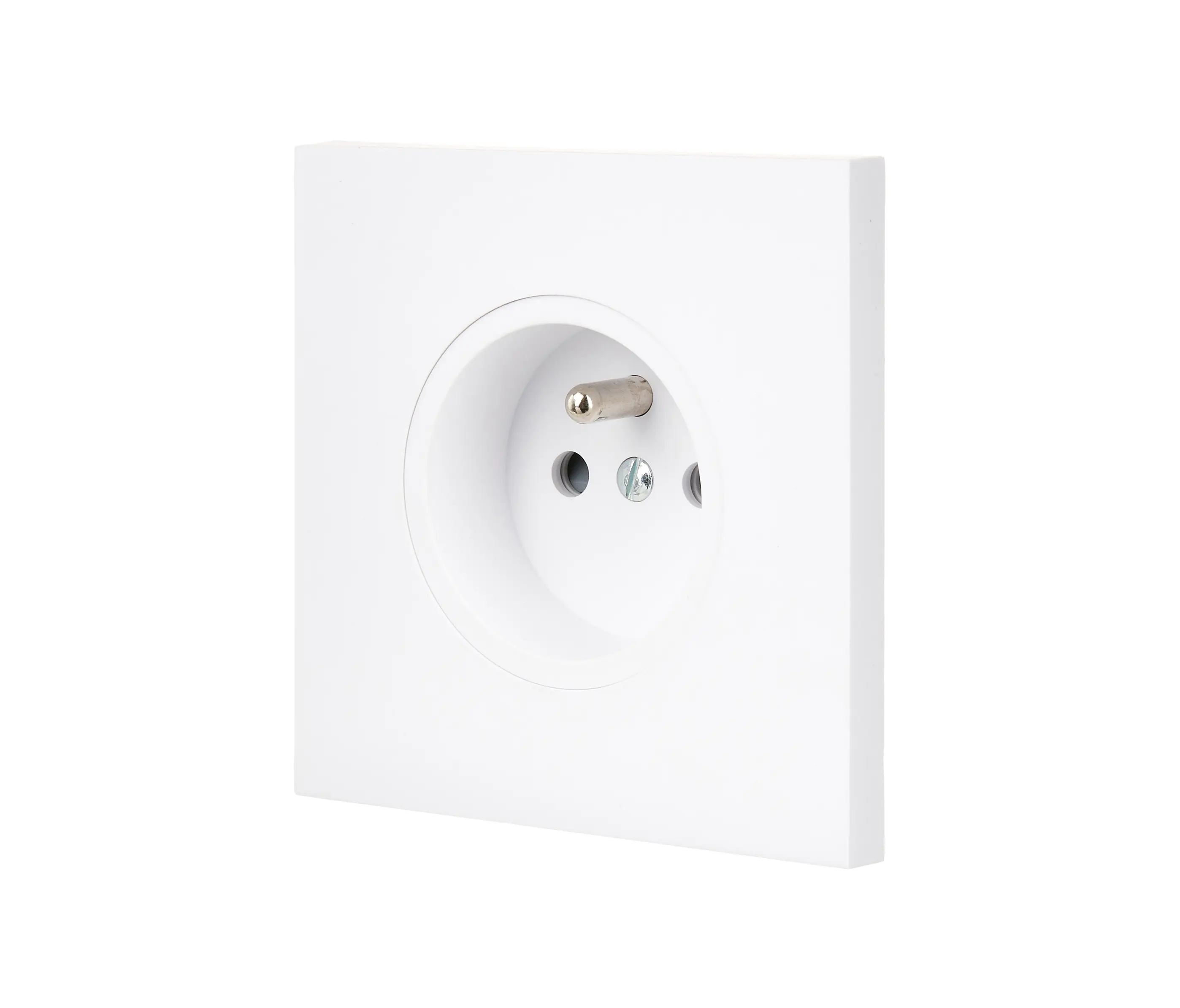 Modelec - Soft Touch Blanc - Plaque Simple - 1 PC