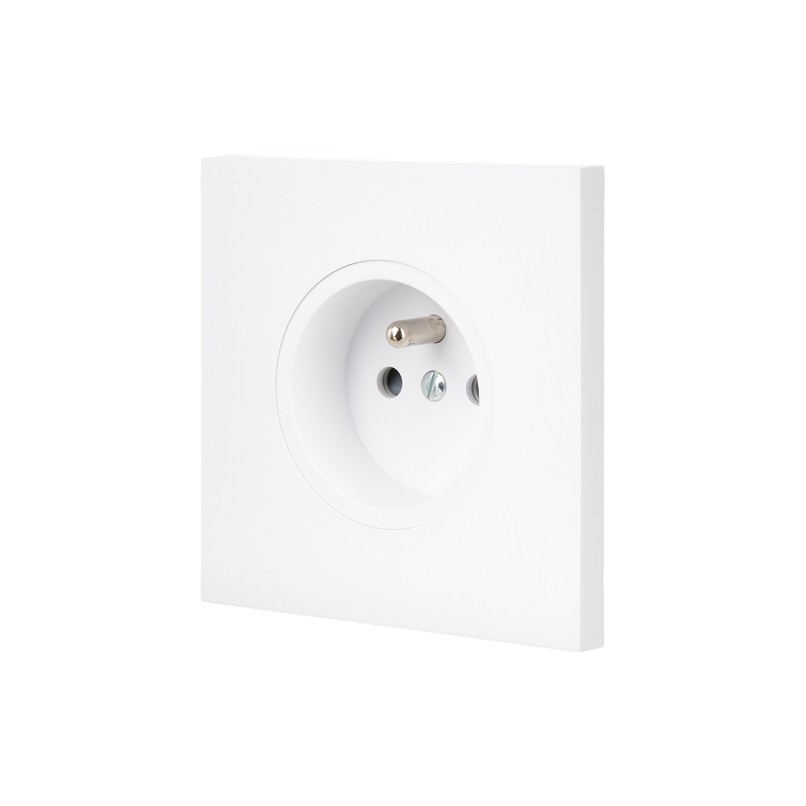 Display product White Soft Touch - Single Cover Plate - 1 Socket from manufacturer Modelec
