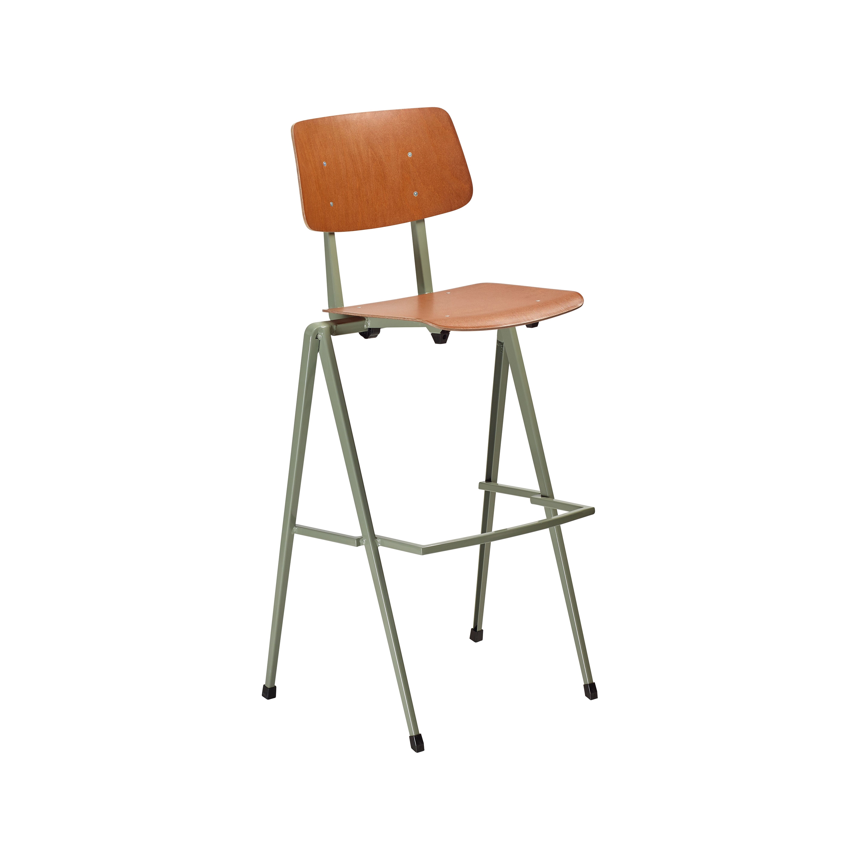 S-17 HS, frame grey, seat and back redbrown