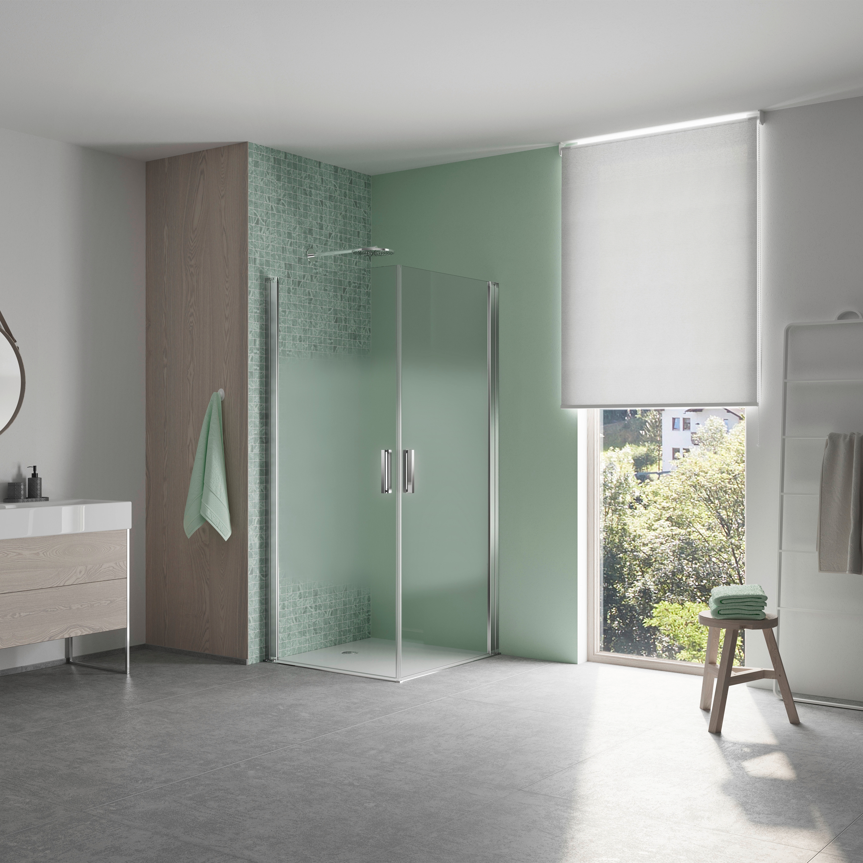 Mostrar el producto S400 PEDFPW Foldable shower, 2-piece del fabricante Koralle