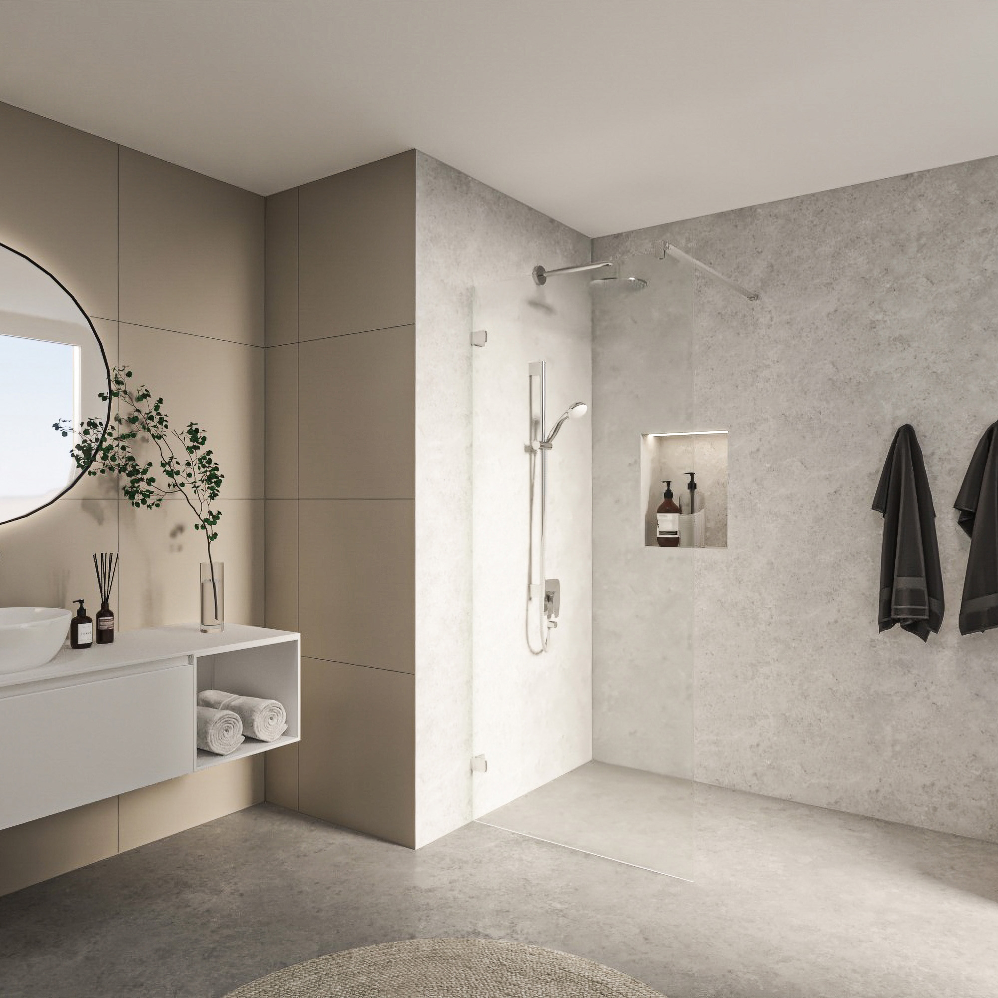 Display product S505 PTDF Free-standing side wall from manufacturer Koralle