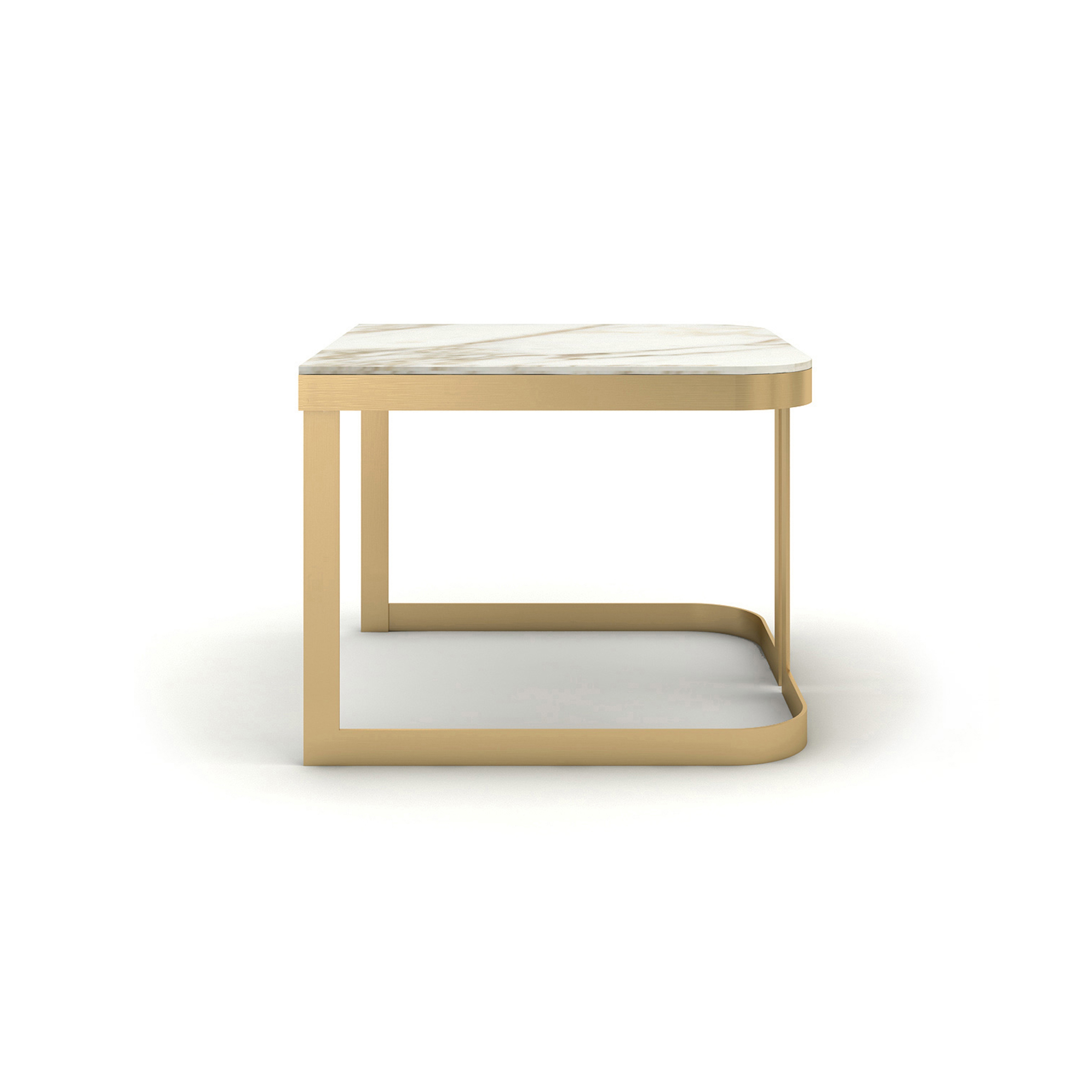 Display product Clark | Low Coffee Table With Marble Top from manufacturer Marioni