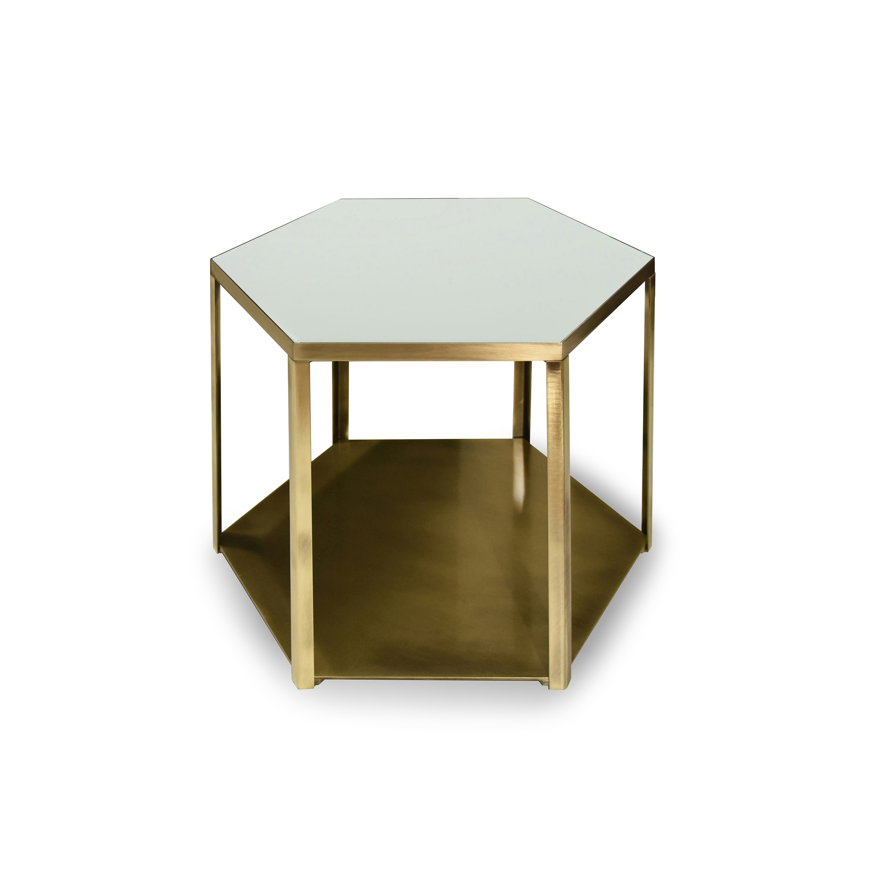 Mel | Side Table With Glass Top