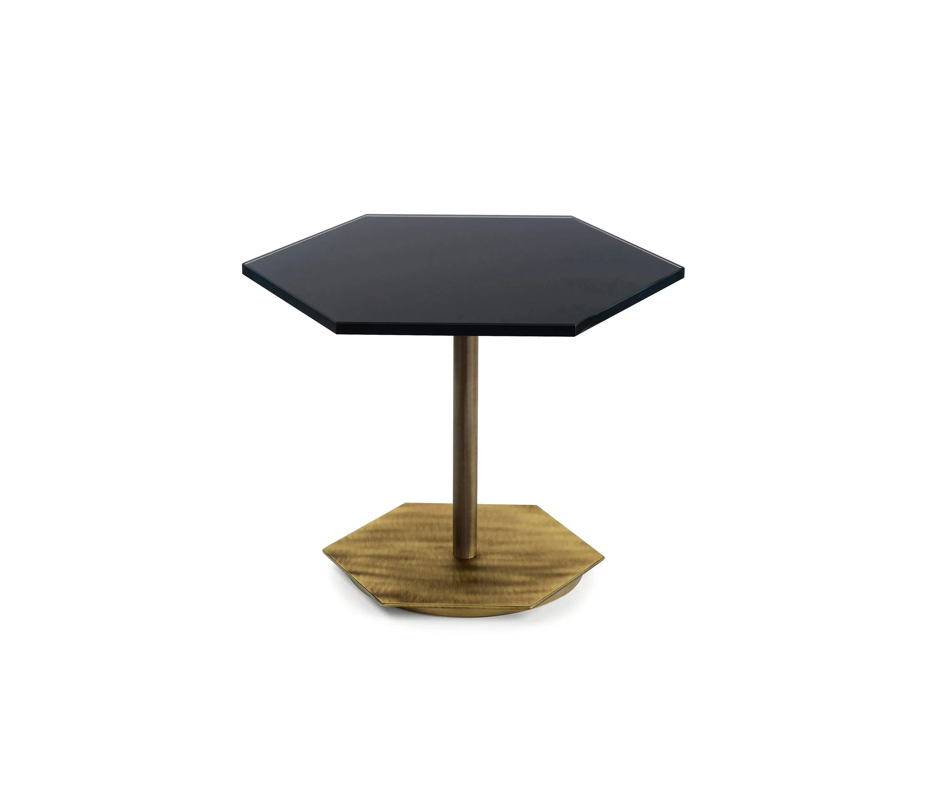 Marioni - Ted | Low Side Table With Glass Top