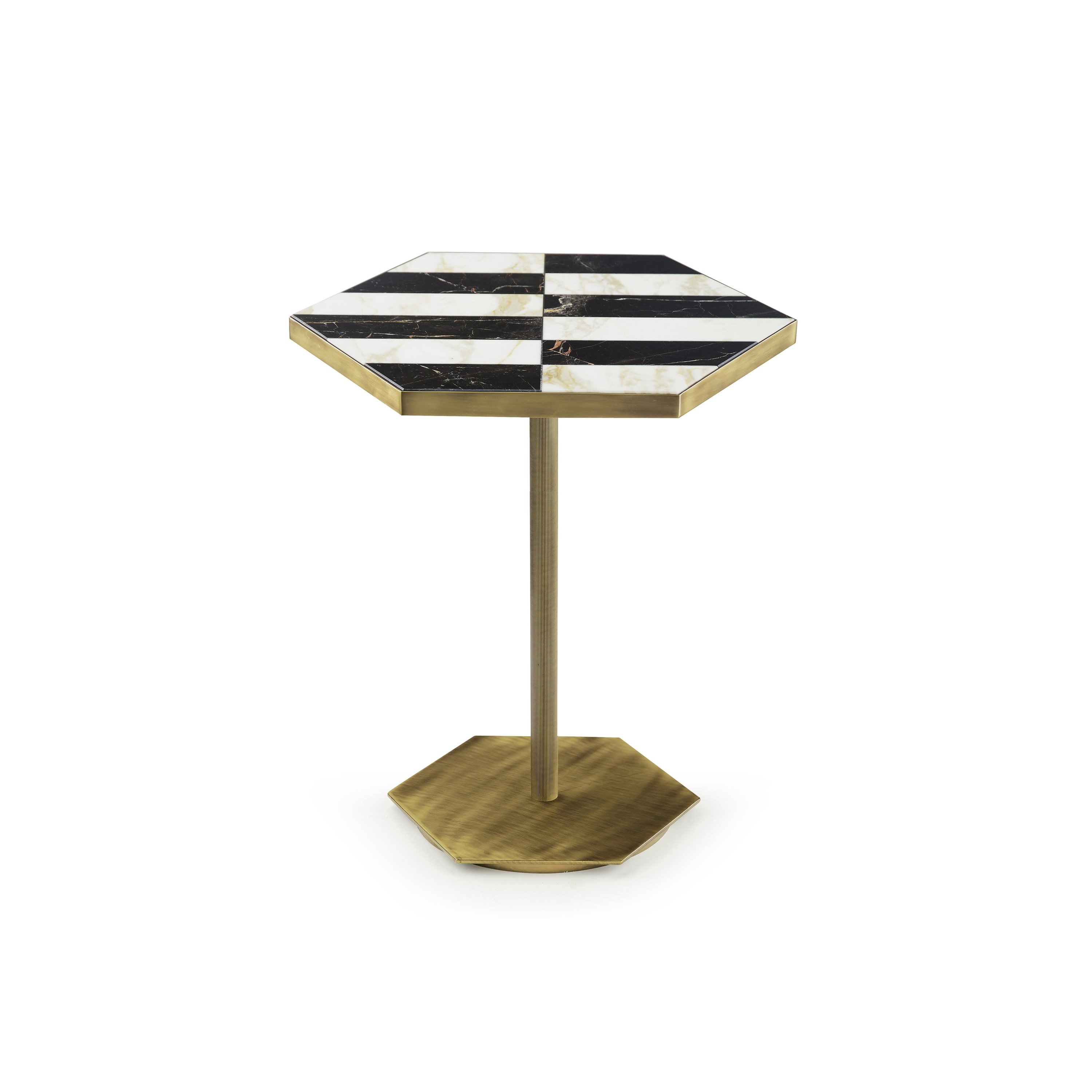 Ted | Table With Marble Inlaid Top