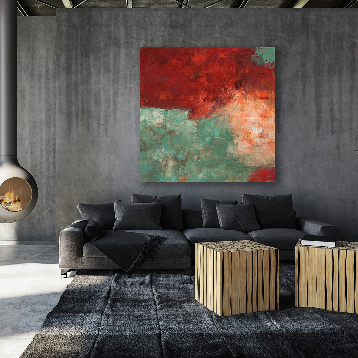 MIXED TECHNIQUE ON CANVAS