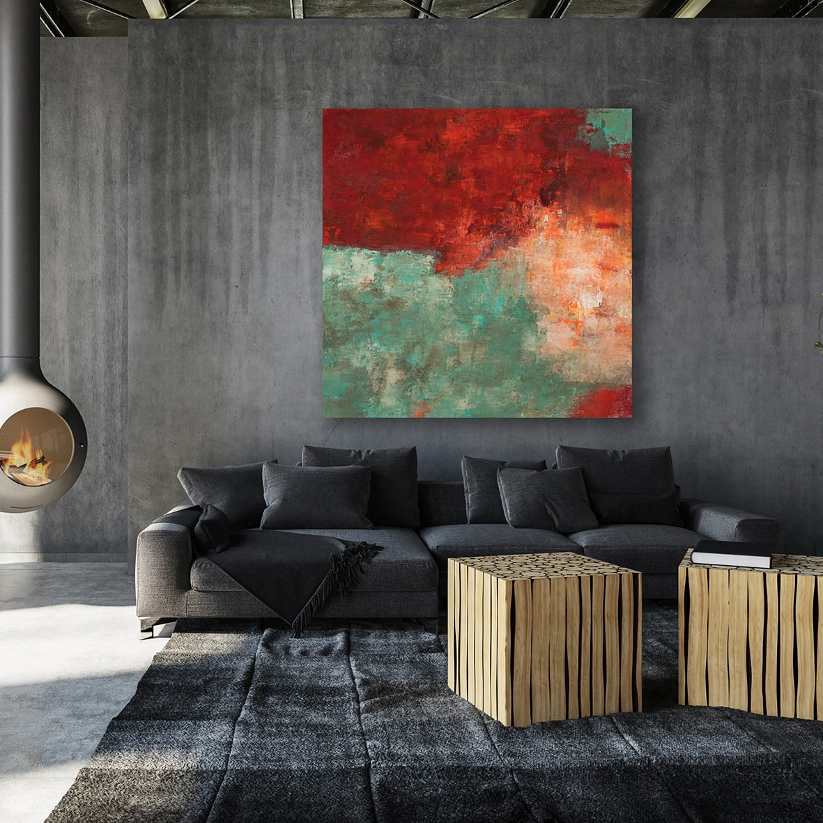 MIXED TECHNIQUE ON CANVAS