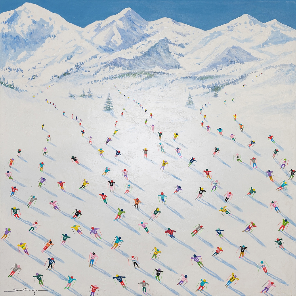Vertoon produk Blue Ski I van vervaardiger NOVOCUADRO ART COMPANY