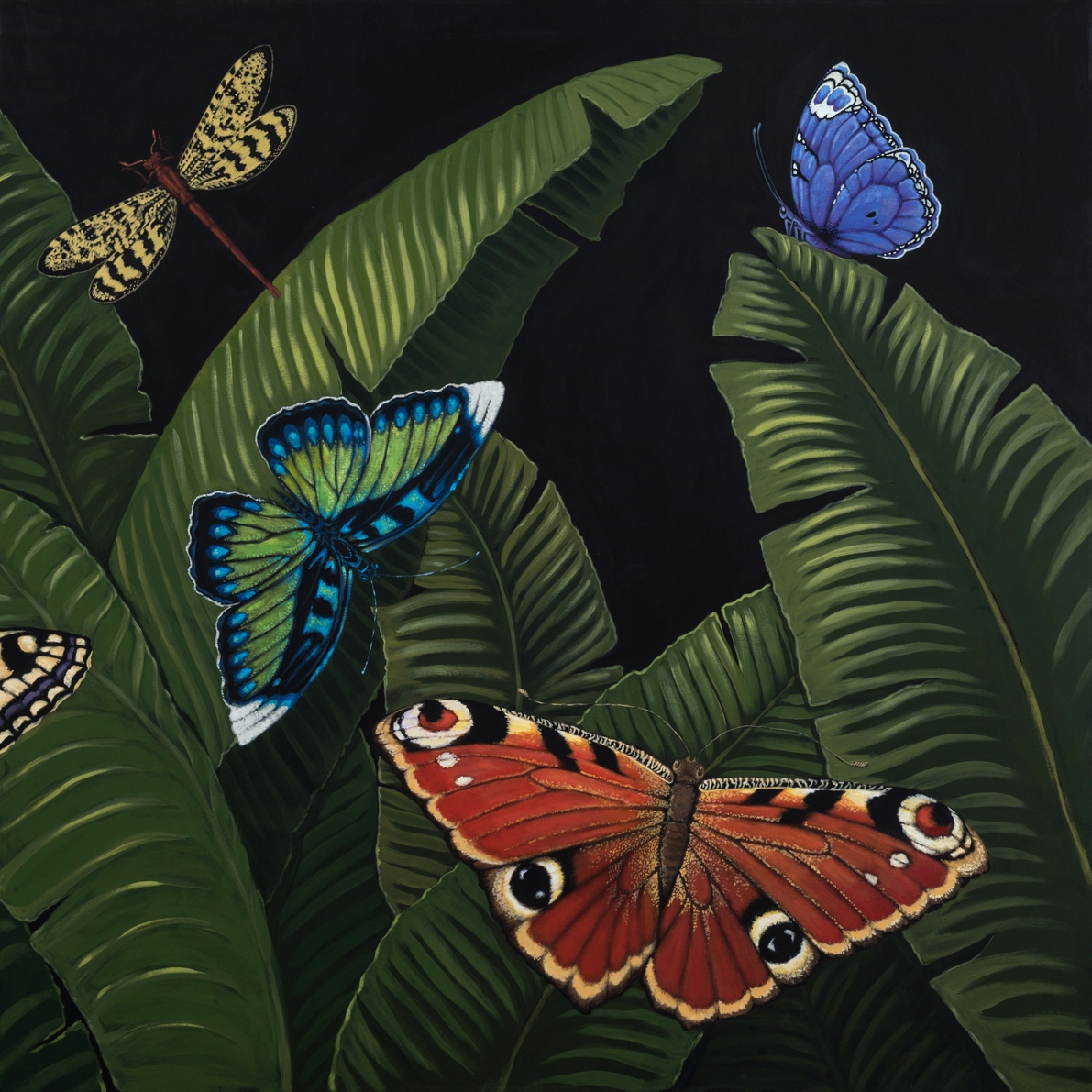 Vertoon produk Díptico mariposas II van vervaardiger NOVOCUADRO ART COMPANY