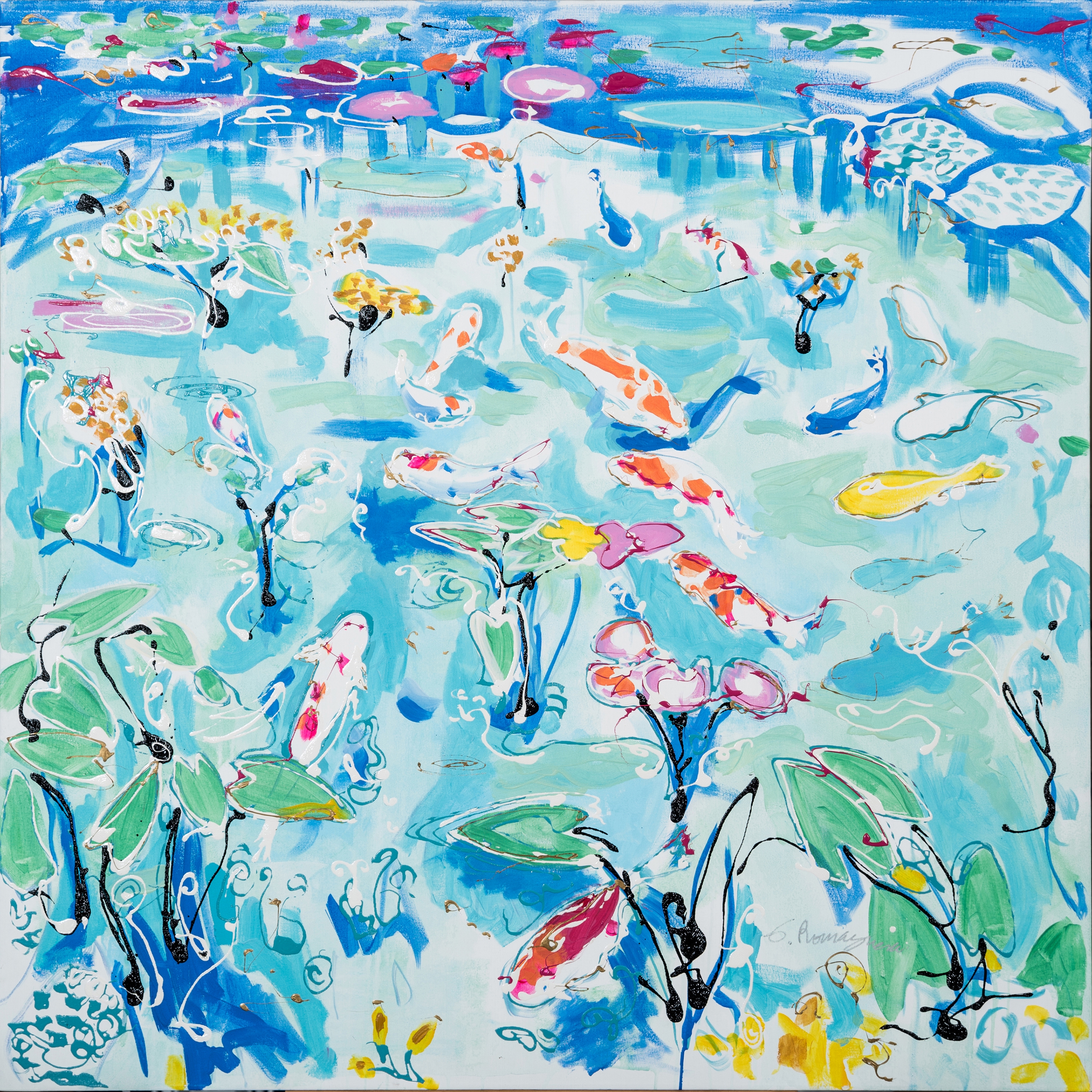 Produkt Nenúfares con pez amarillo des Herstellers NOVOCUADRO ART COMPANY anzeigen