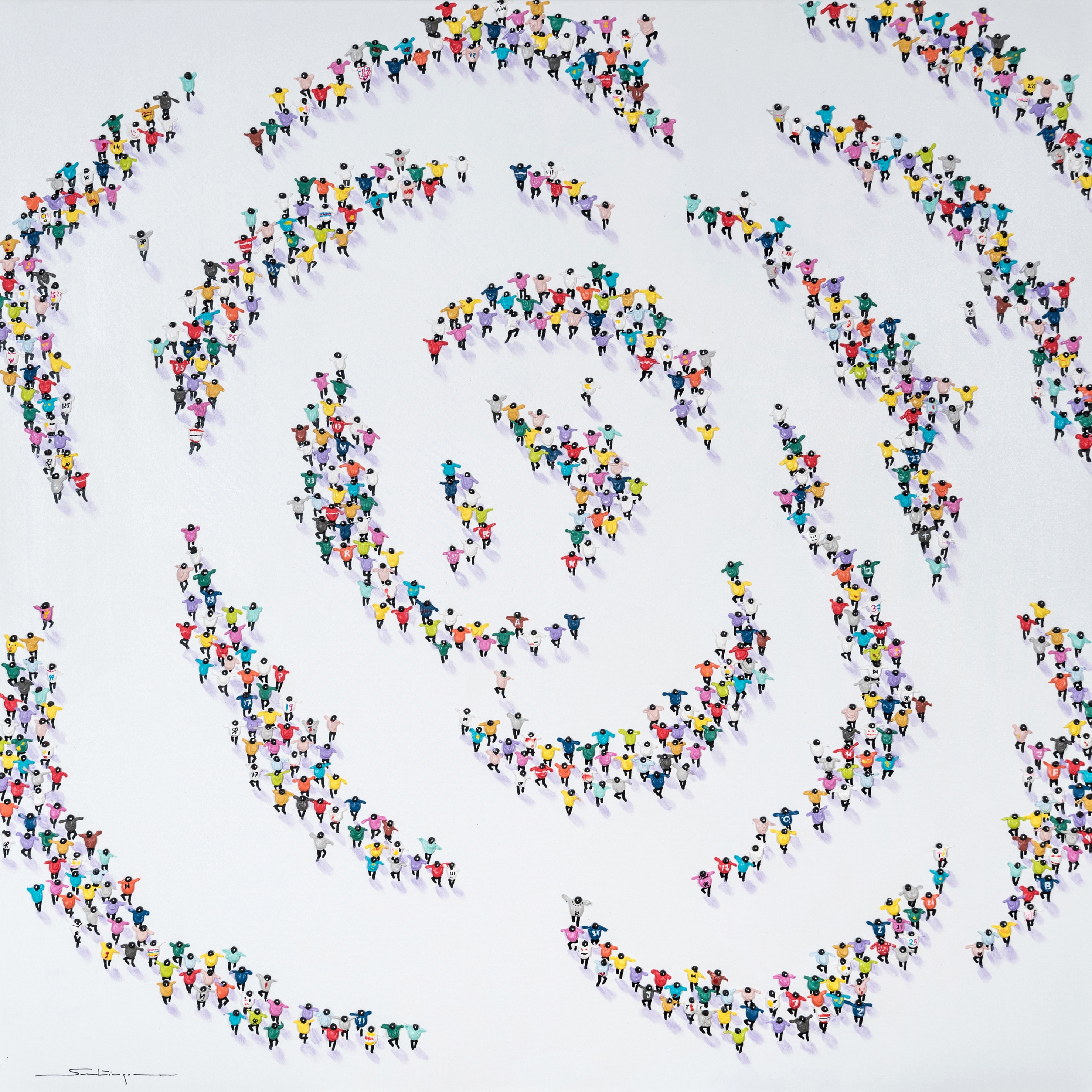 Vertoon produk People Spiral van vervaardiger NOVOCUADRO ART COMPANY
