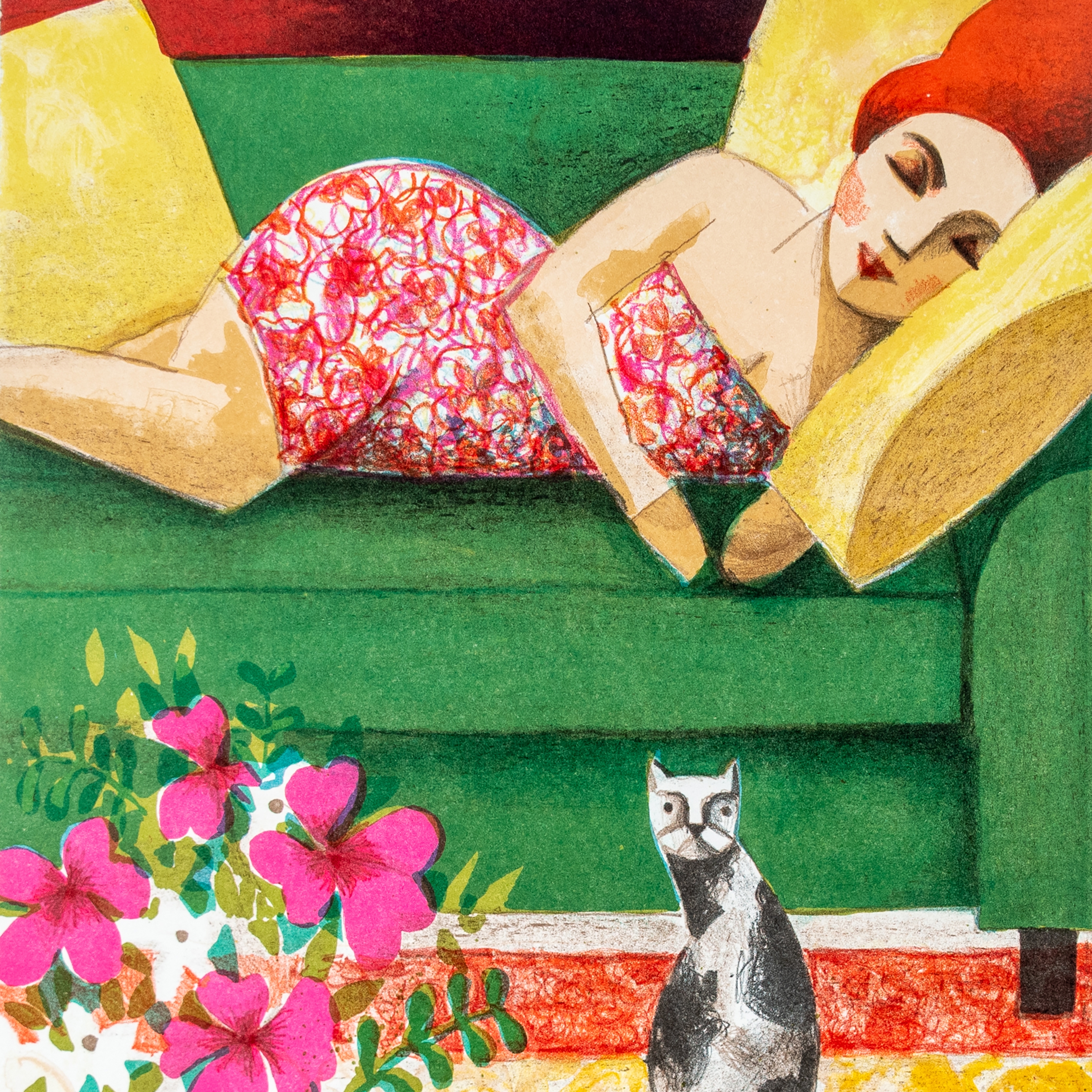 Produkt Cat and flower des Herstellers NOVOCUADRO ART COMPANY anzeigen