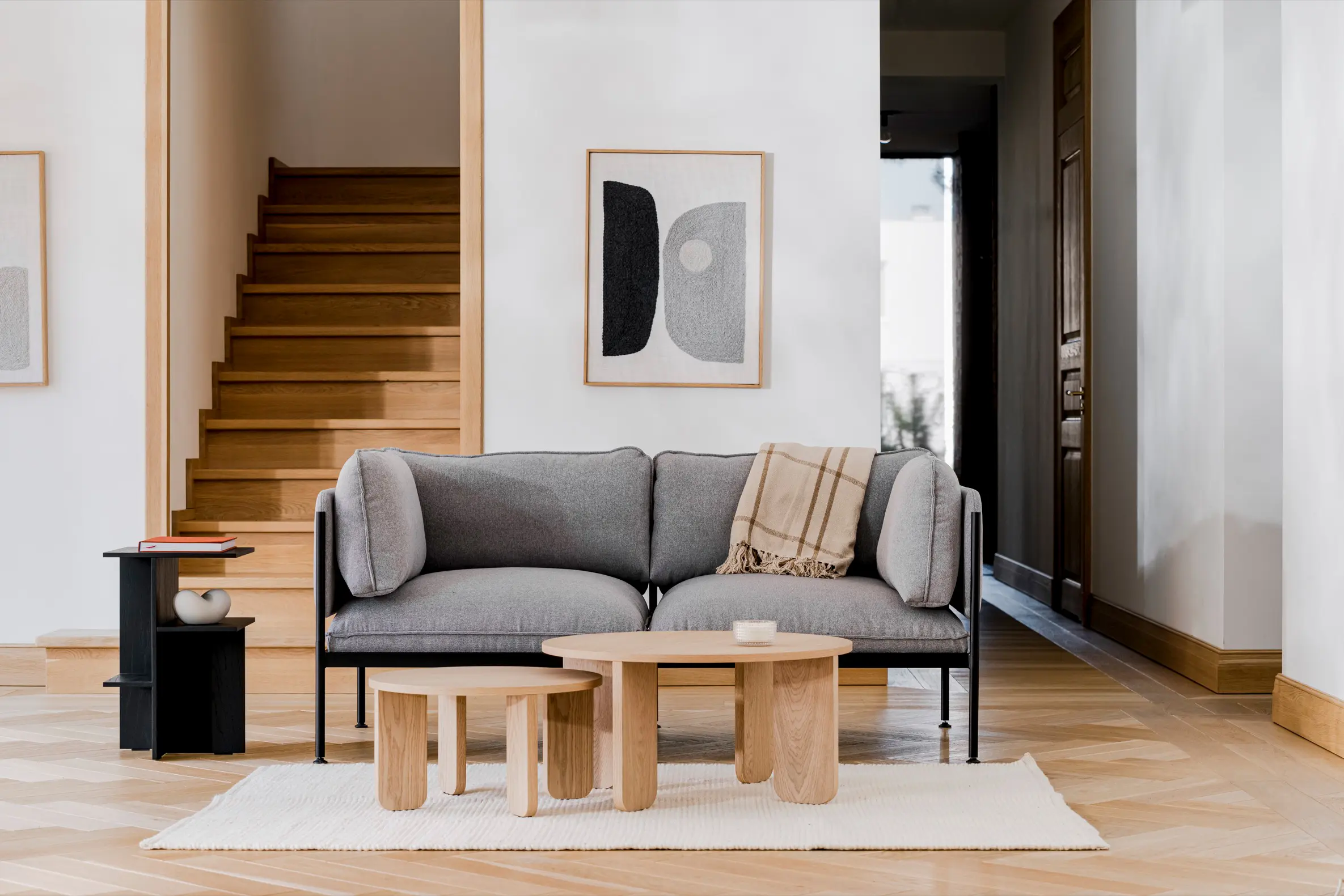 noo.ma - Toom Modular Sofa - Ottomane | Graphitschwarz