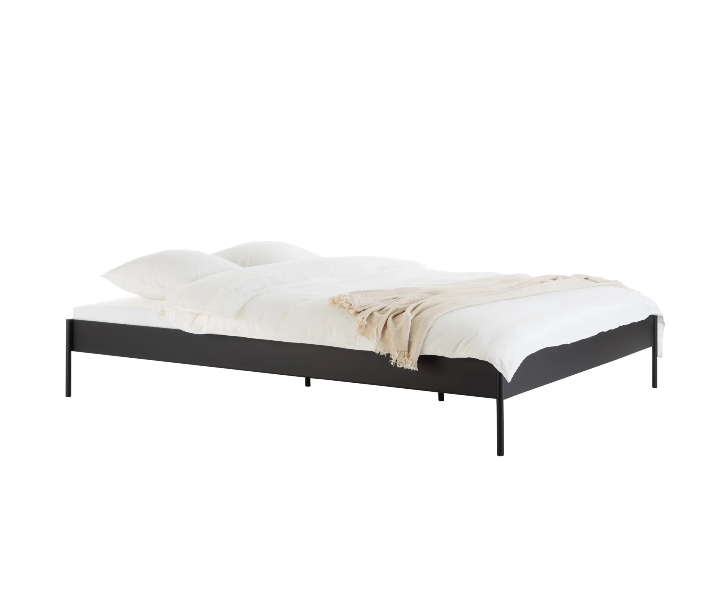 noo.ma - Eton Basic Bed | Vulcano Black