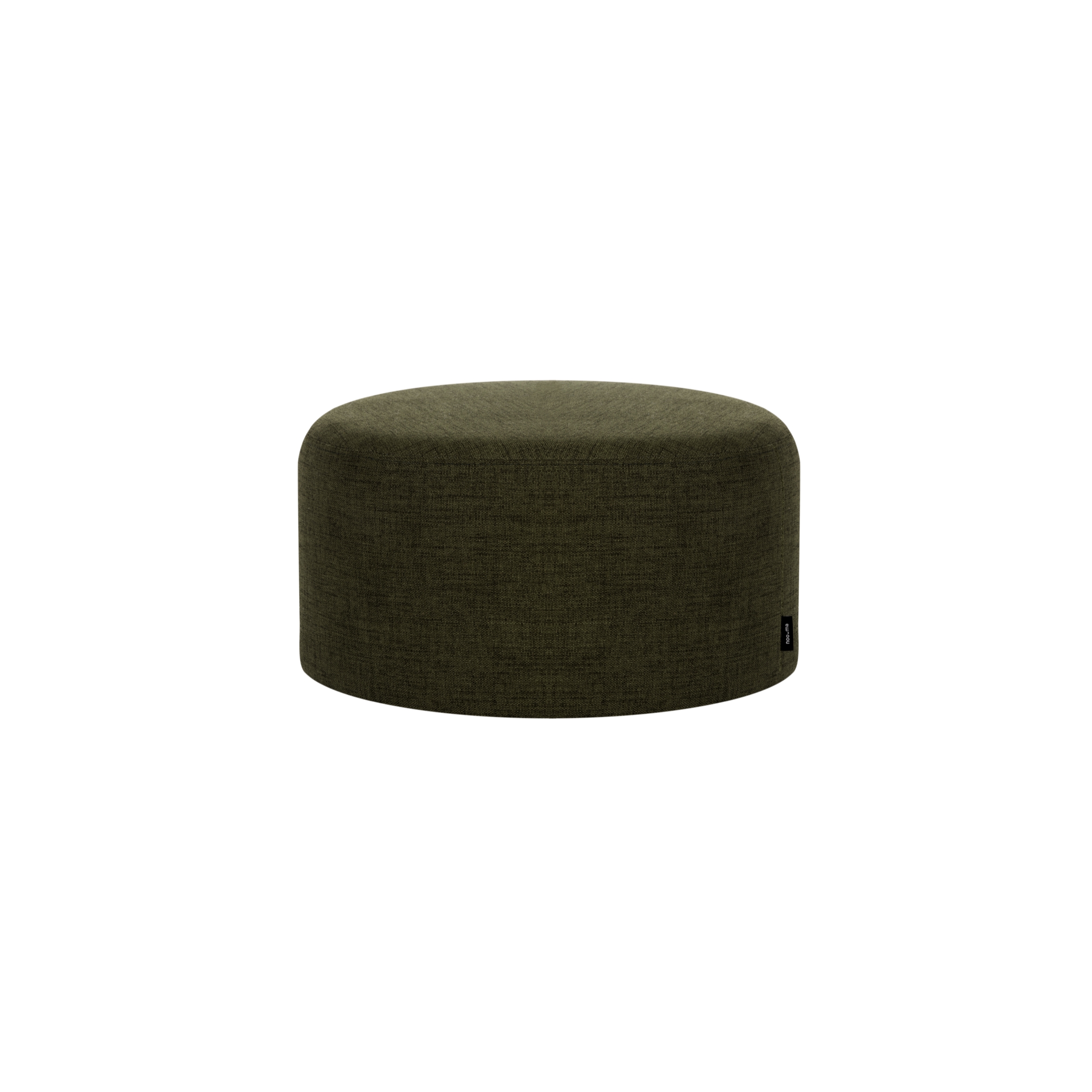 Folk Pouf Low | Italian Olive