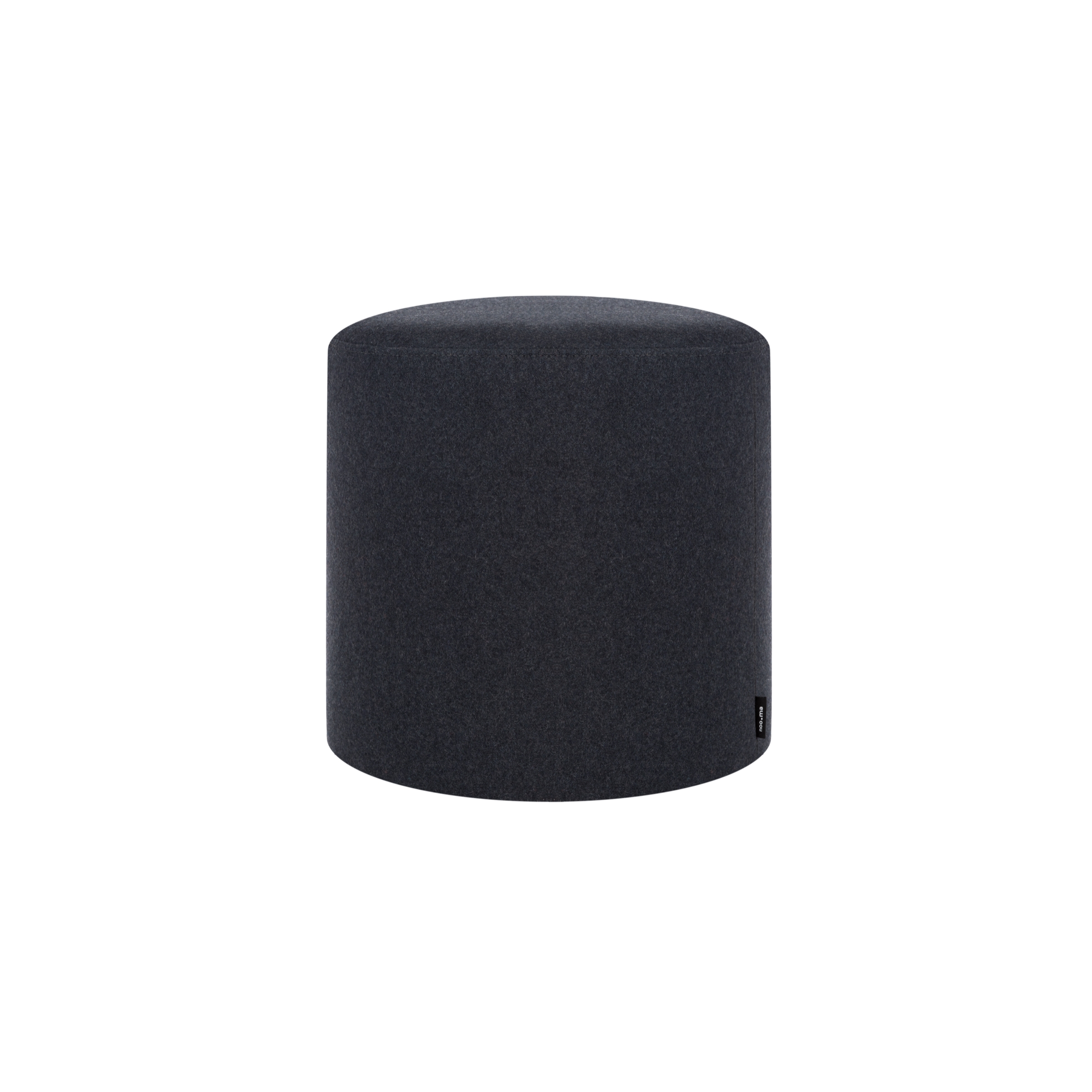 Folk Pouf Tall | Black Tie Wool