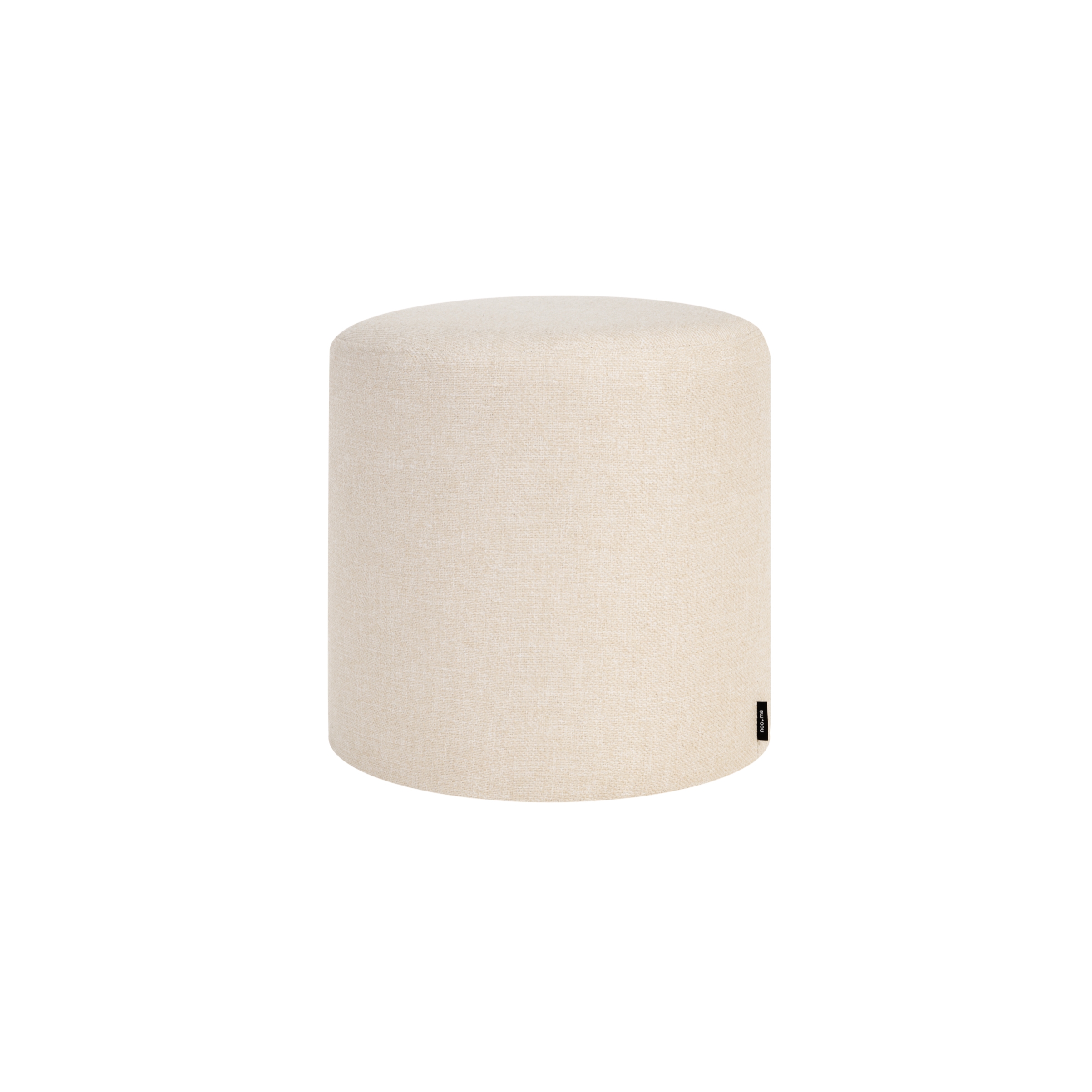 Display product Folk Pouf Tall | Cream Beige from manufacturer noo.ma