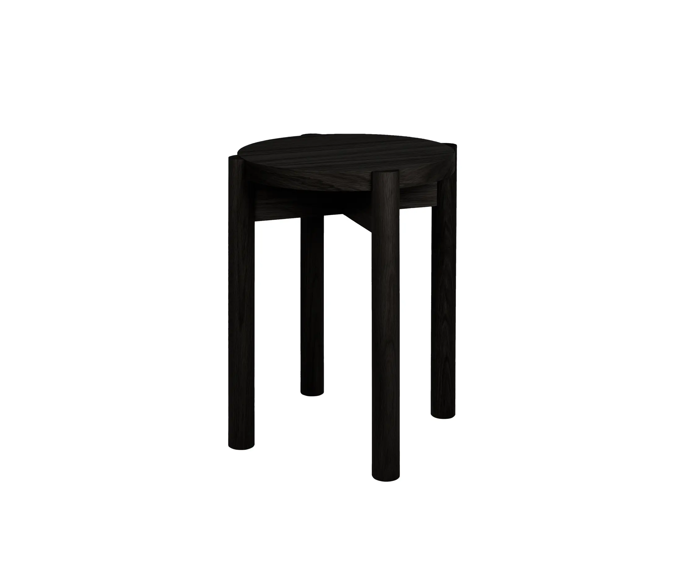noo.ma - Hopp Stool | Black Oak