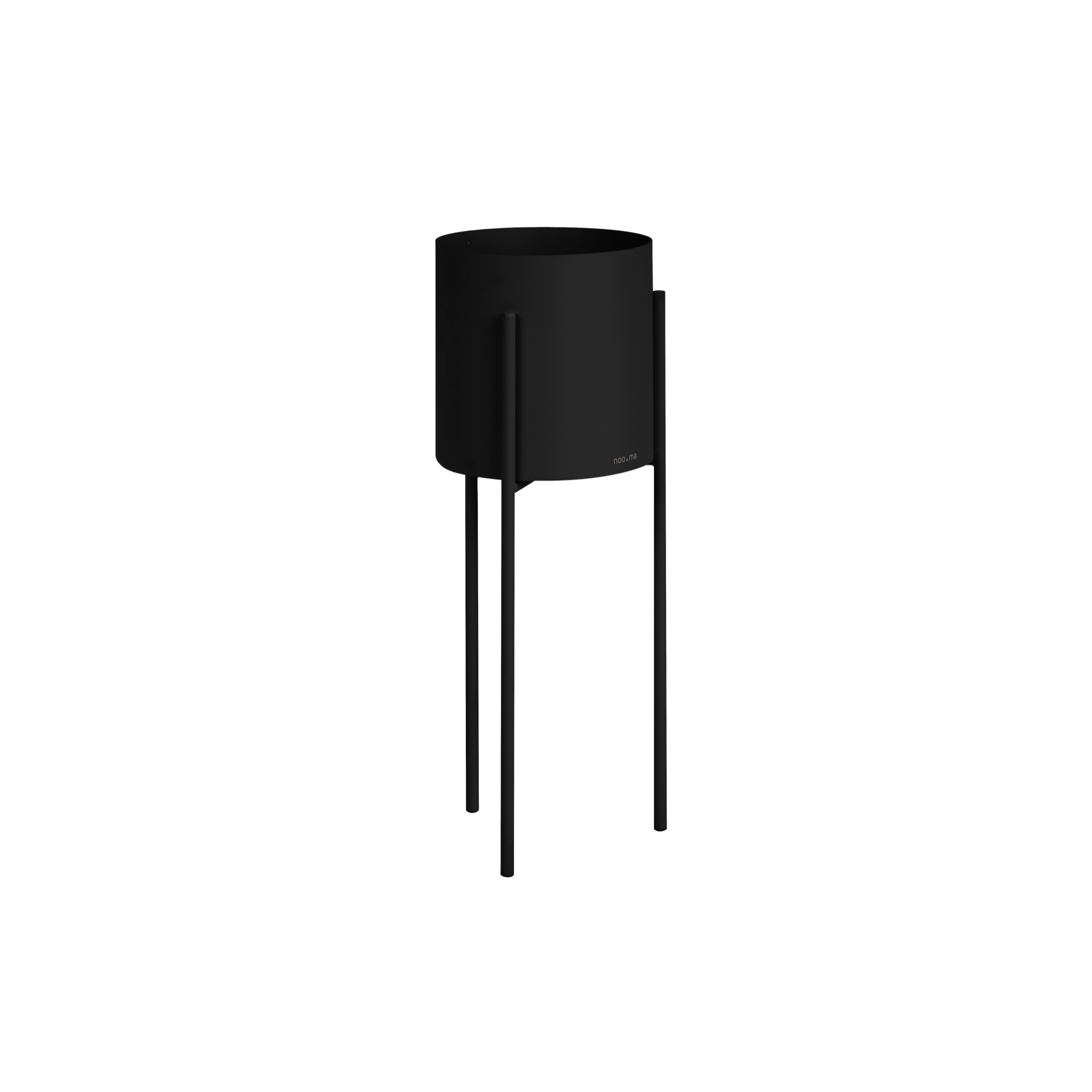 Maki Plant Pot – Tall | Vulcano Black