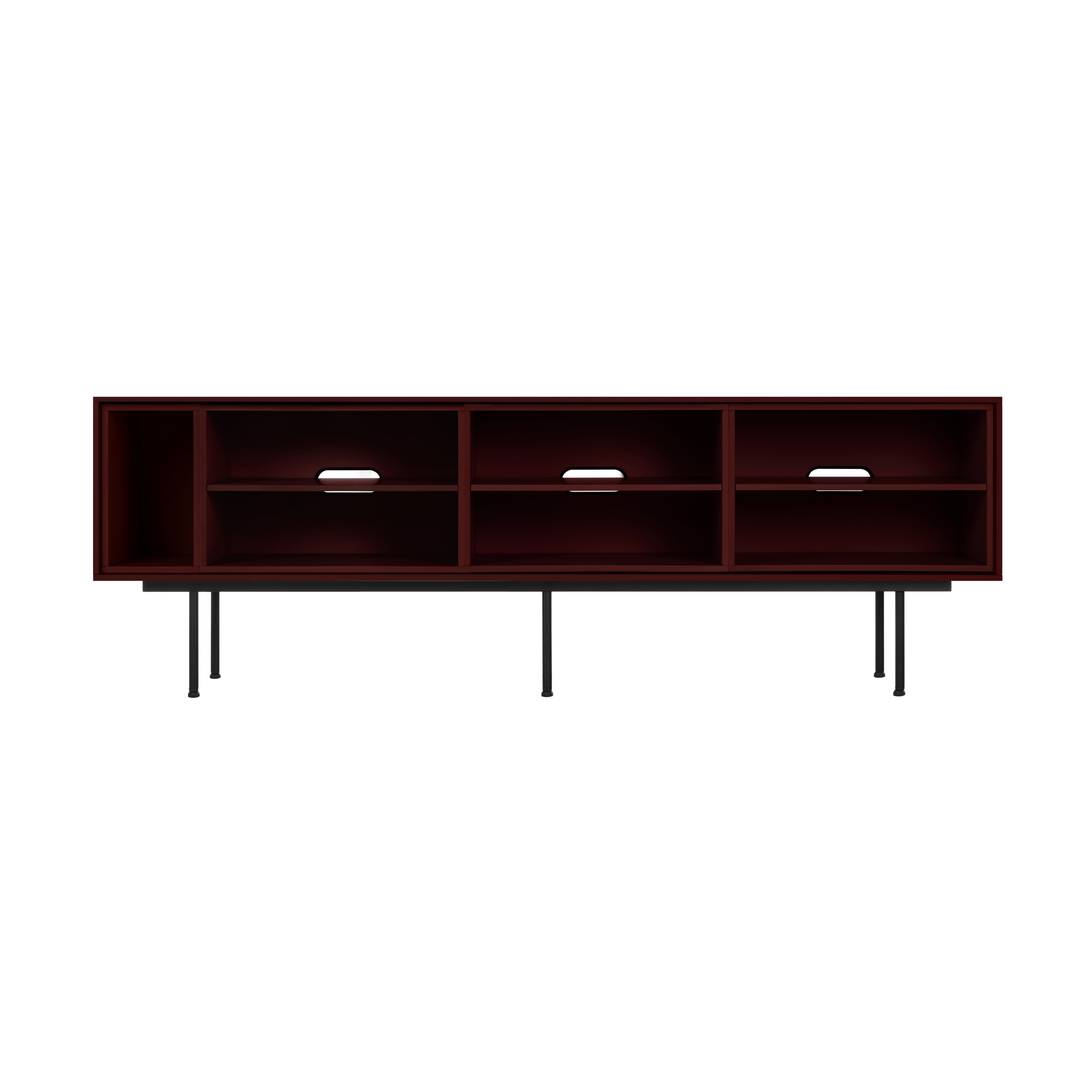Mod TV Stand | Modular Unit 01 | Burgundy
