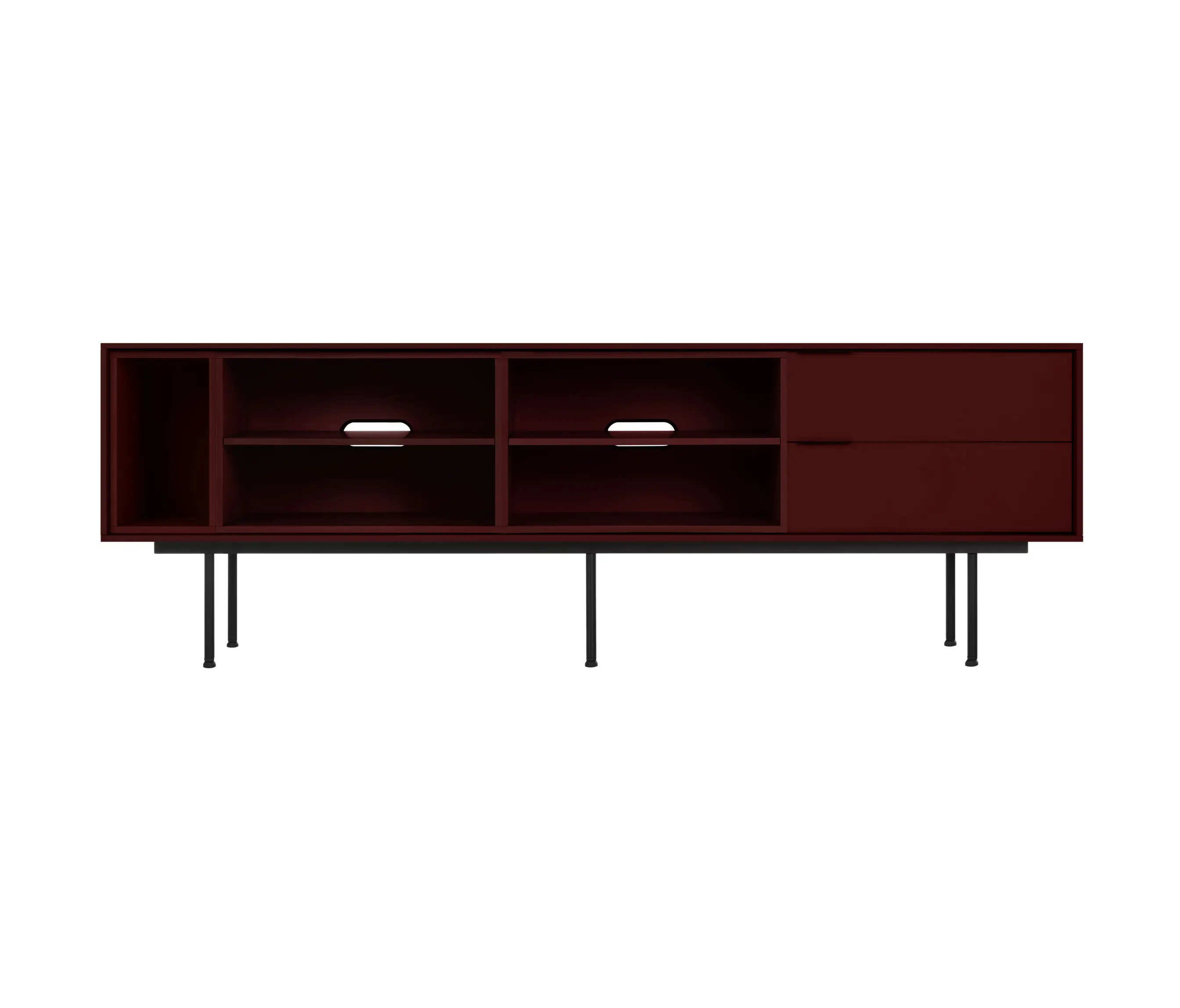 noo.ma - Mod TV Stand | Modular Unit 01 | Burgundy
