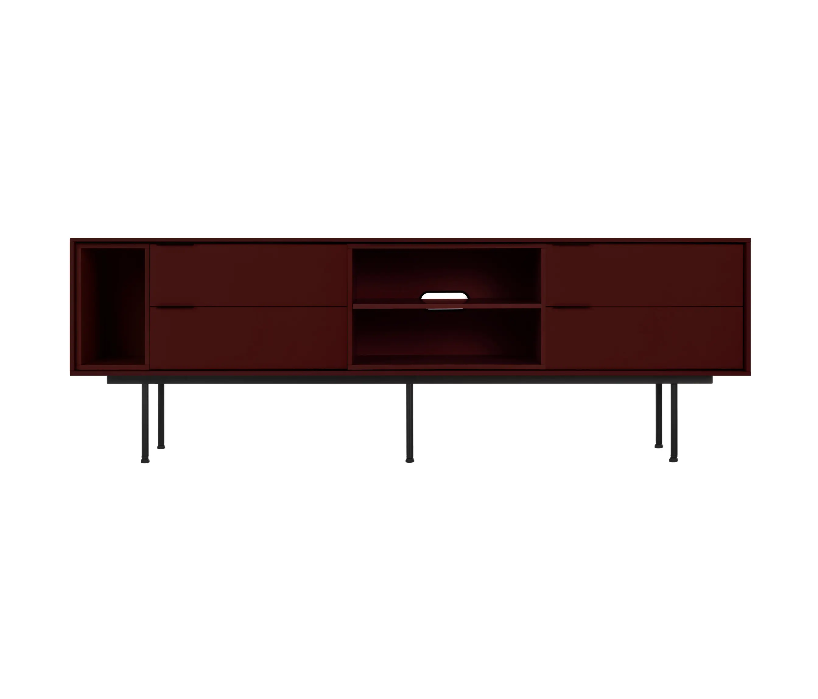 noo.ma - Mod TV Stand | Modular Unit 01 | Burgundy