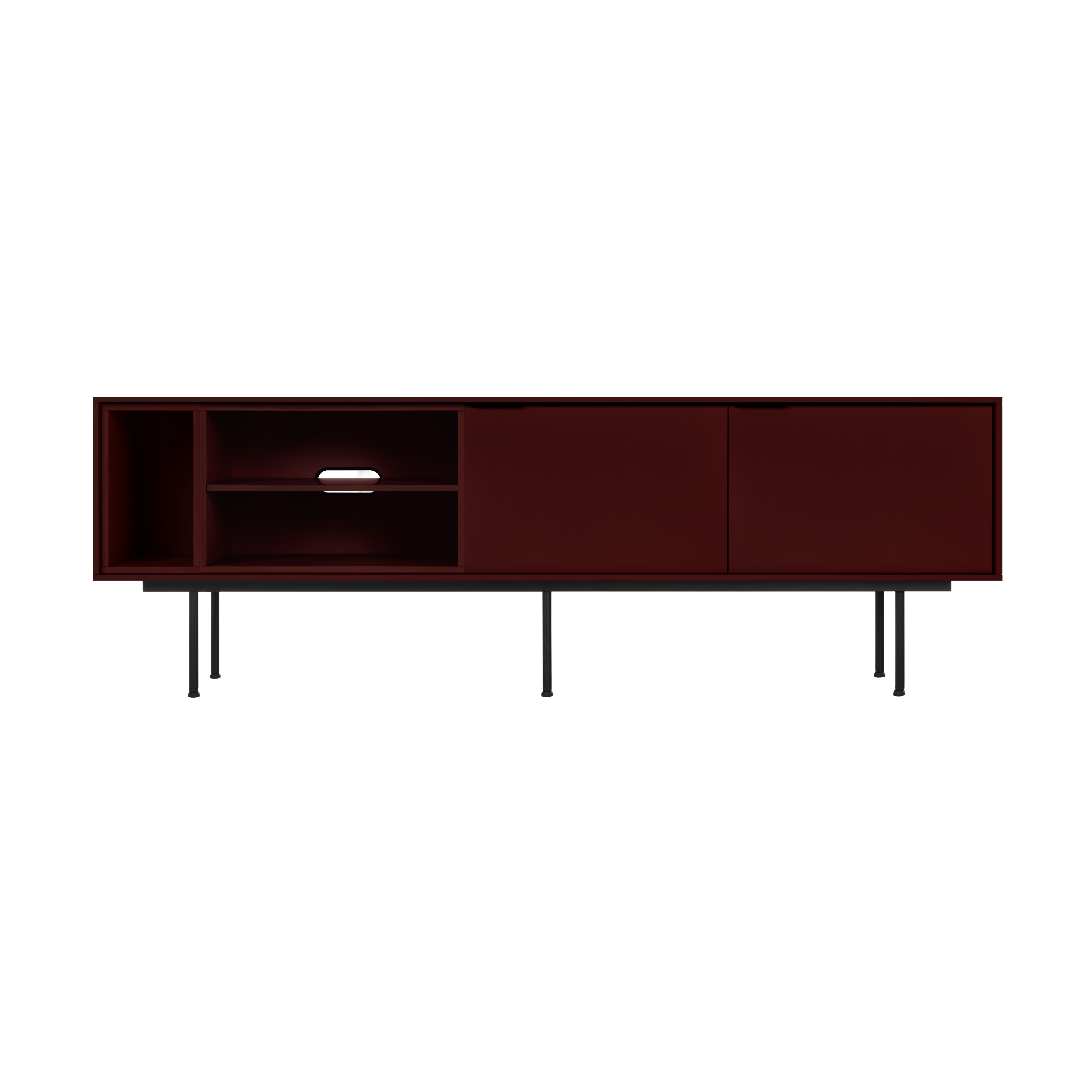 Mod TV Stand | Modular Unit 01 | Burgundy