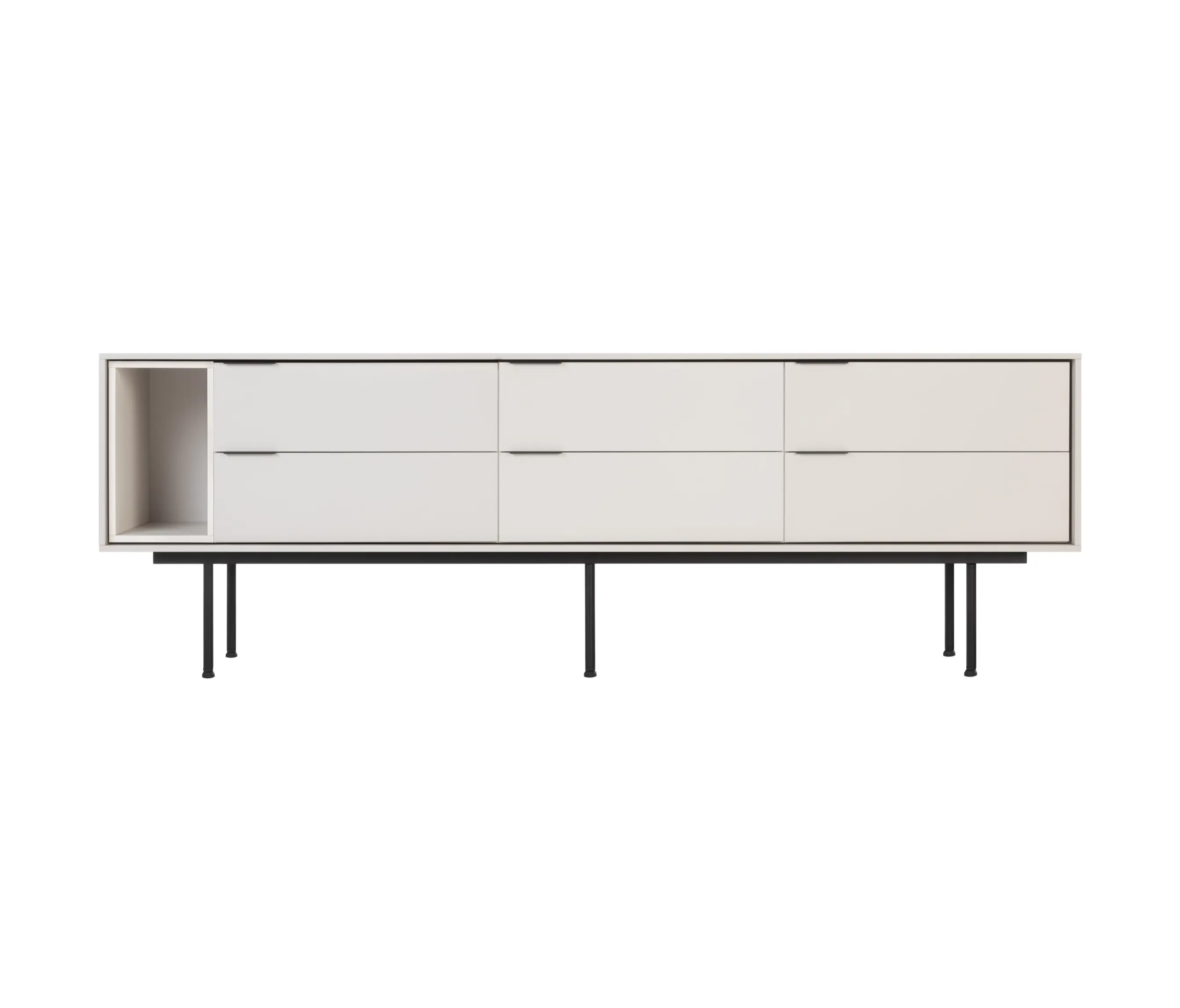 noo.ma - Mod TV Stand | Modular Unit 02 | Almond Grey