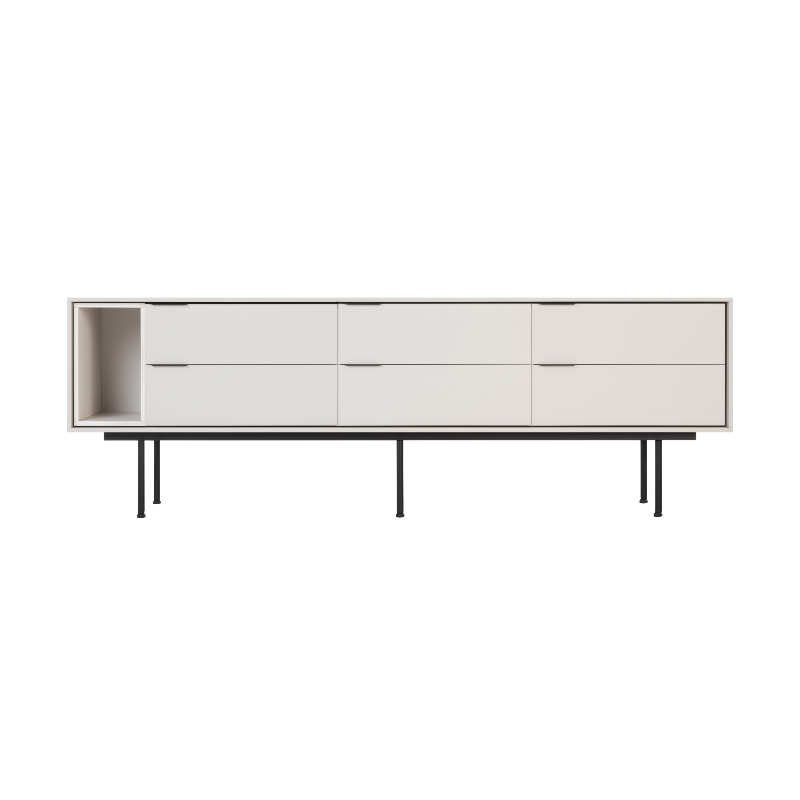 Mod TV Stand | Modular Unit 02 | Almond Grey