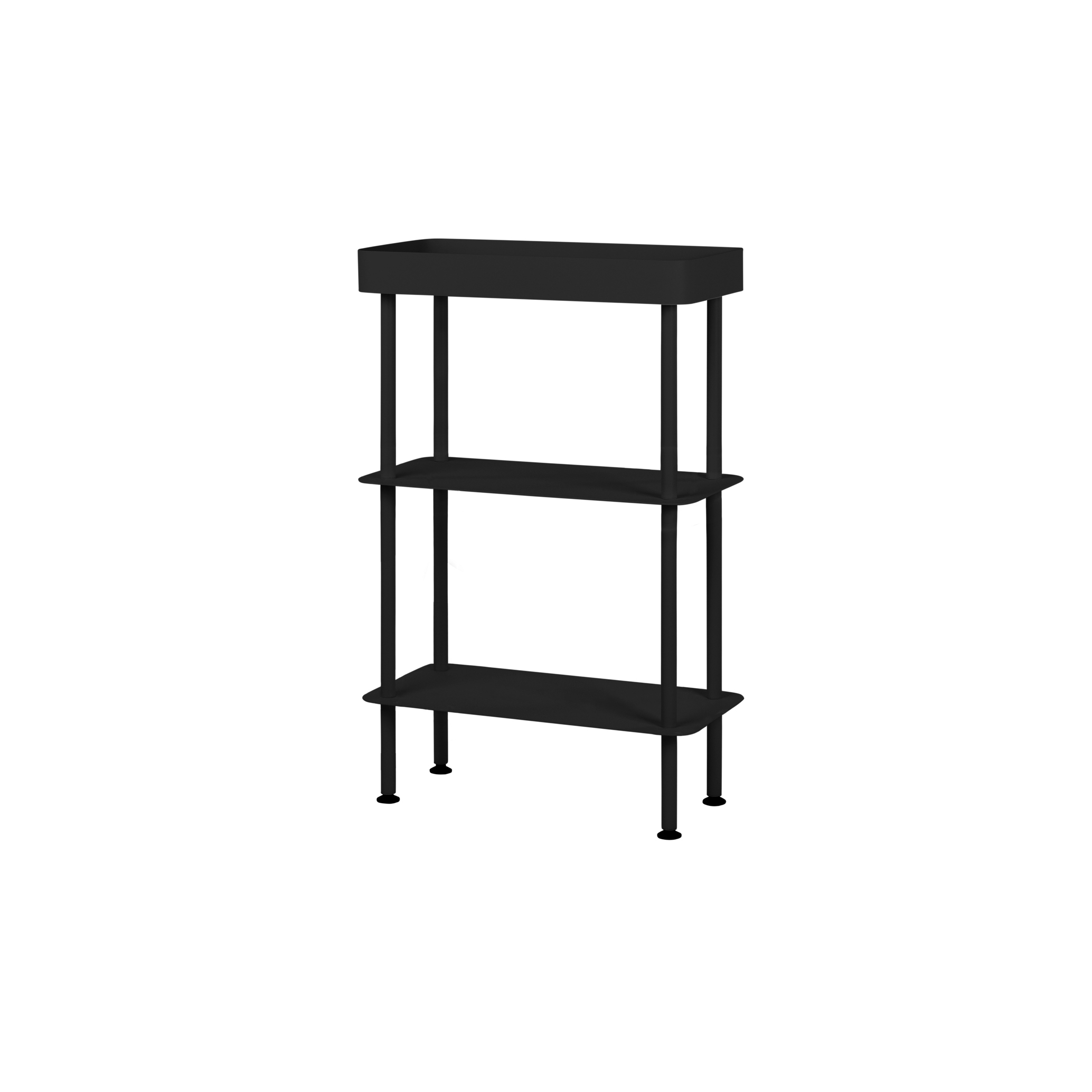 Display product Nolle Console 3-tier | Vulcano Black from manufacturer noo.ma