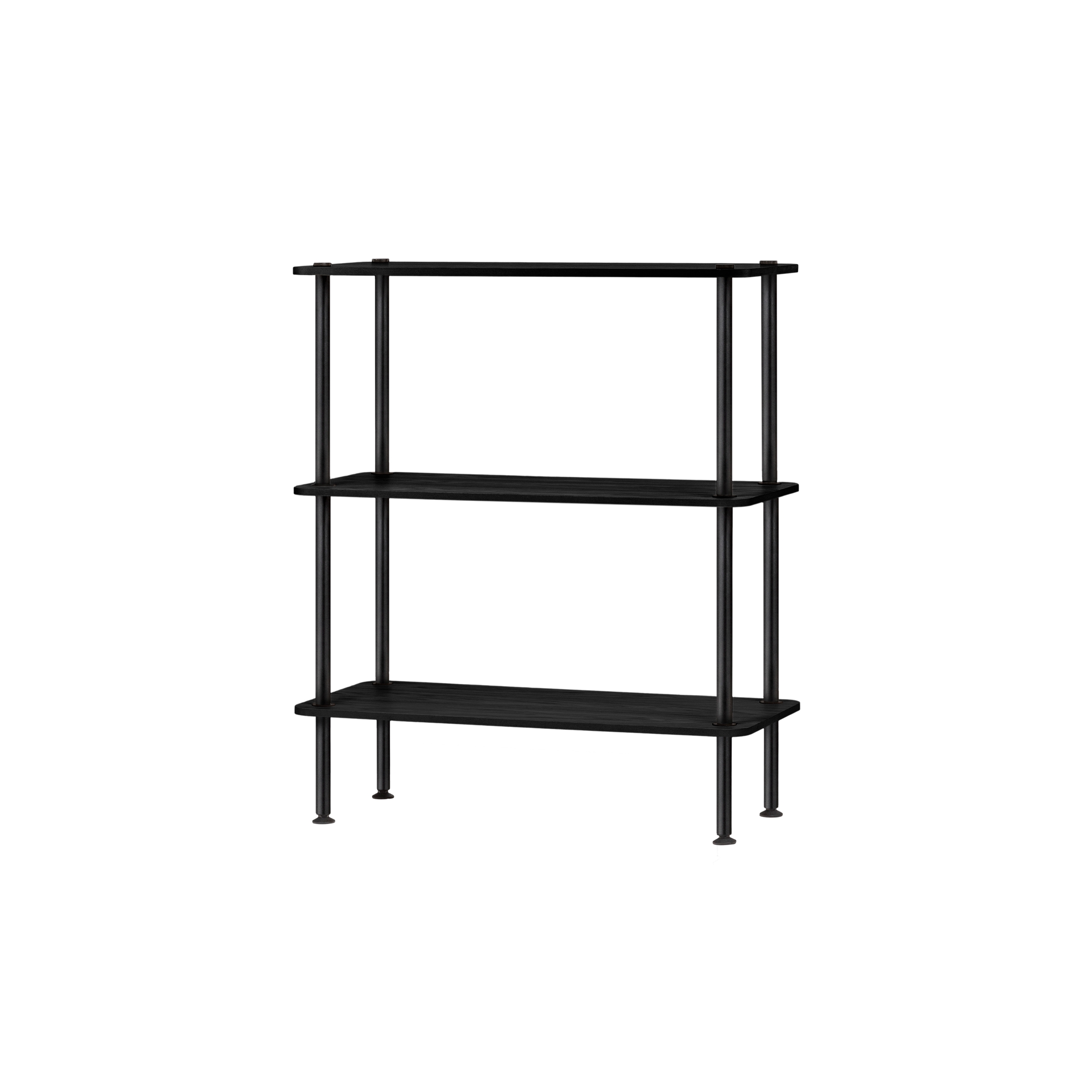 Teidi Shelving Unit 3-tier | Black Oak