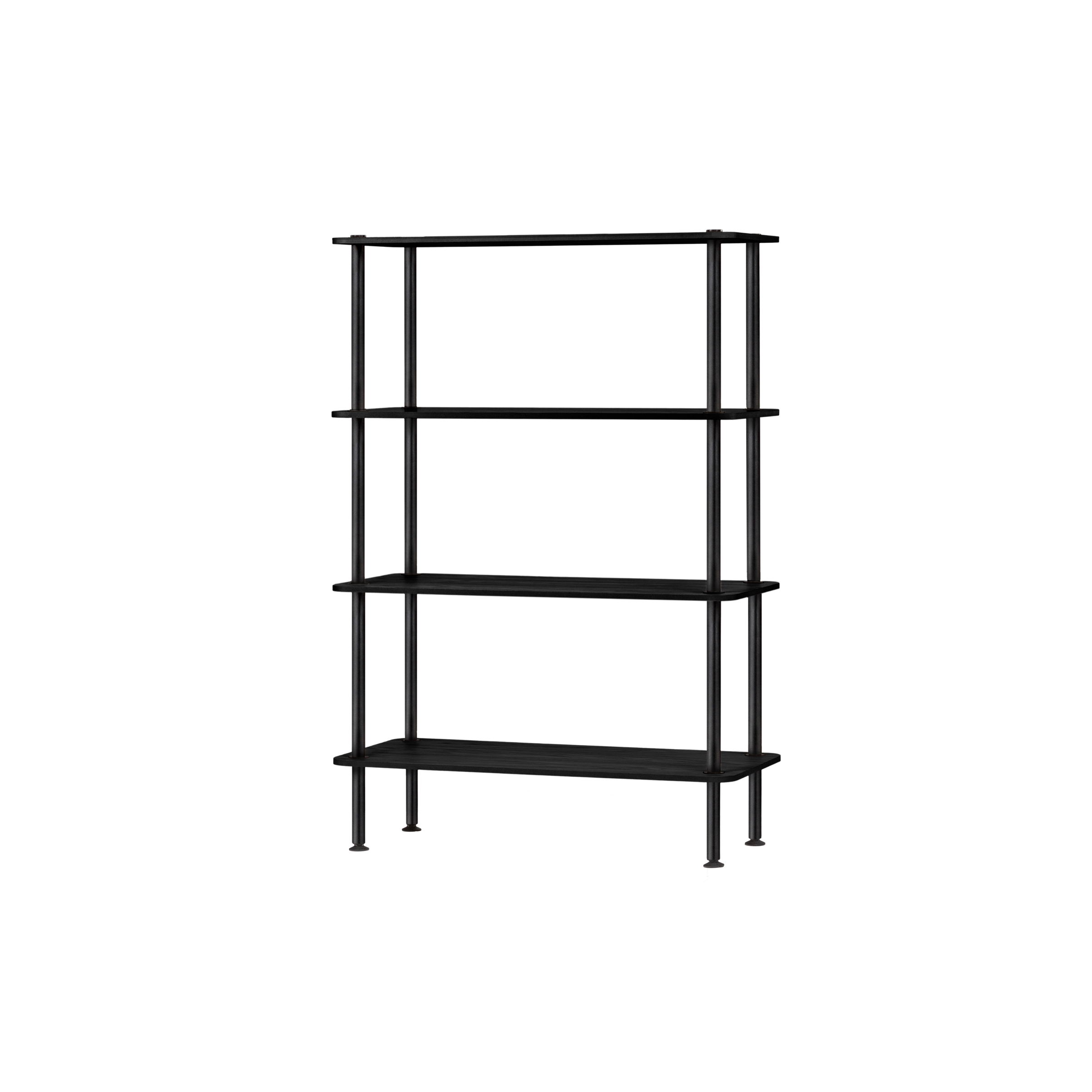 Teidi Shelving Unit 4-tier | Vulcano Black Oak