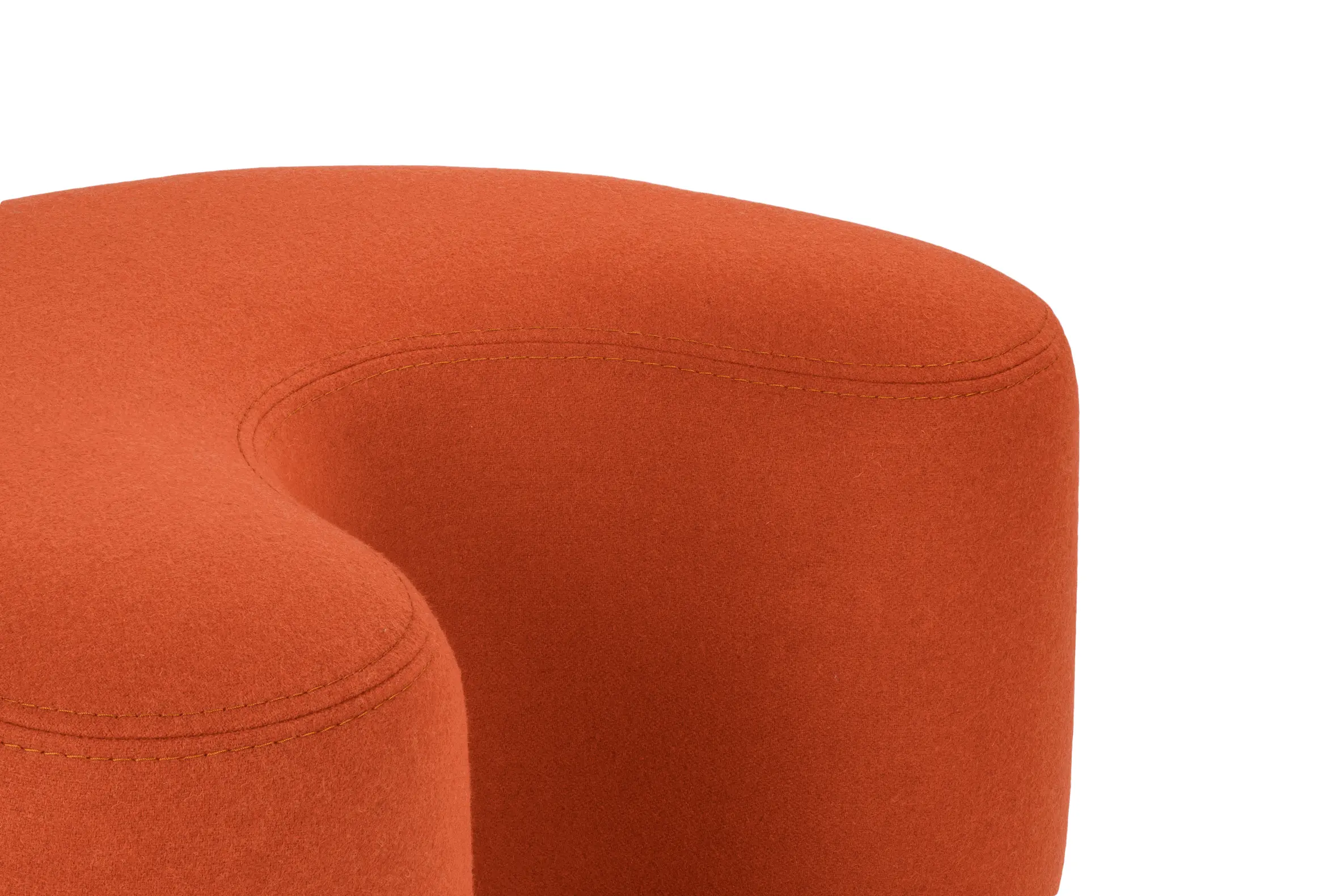 noo.ma - Ü Pouf | Terrakotta-Wolle