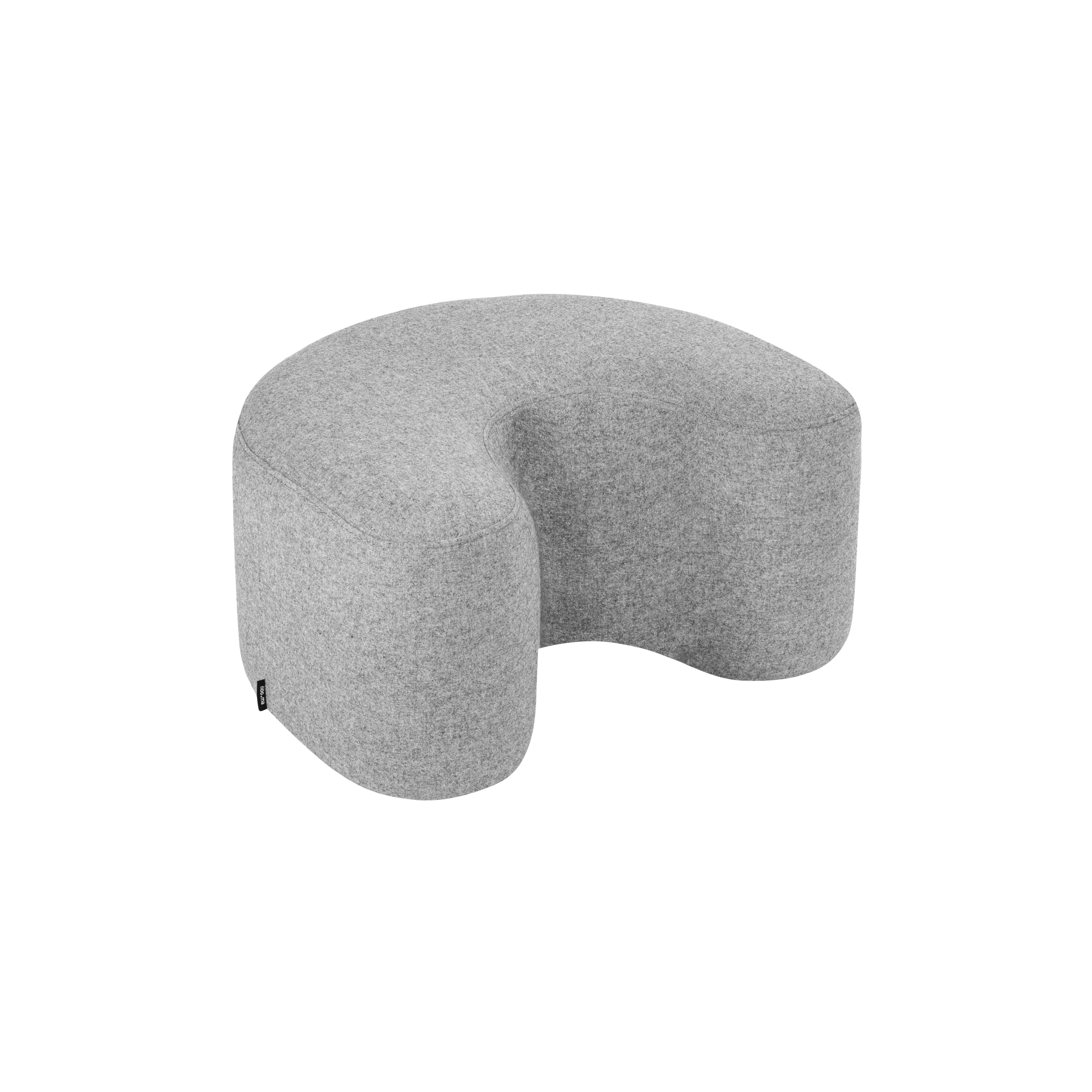 Display product Ü Pouf | Universal Grey Wool from manufacturer noo.ma
