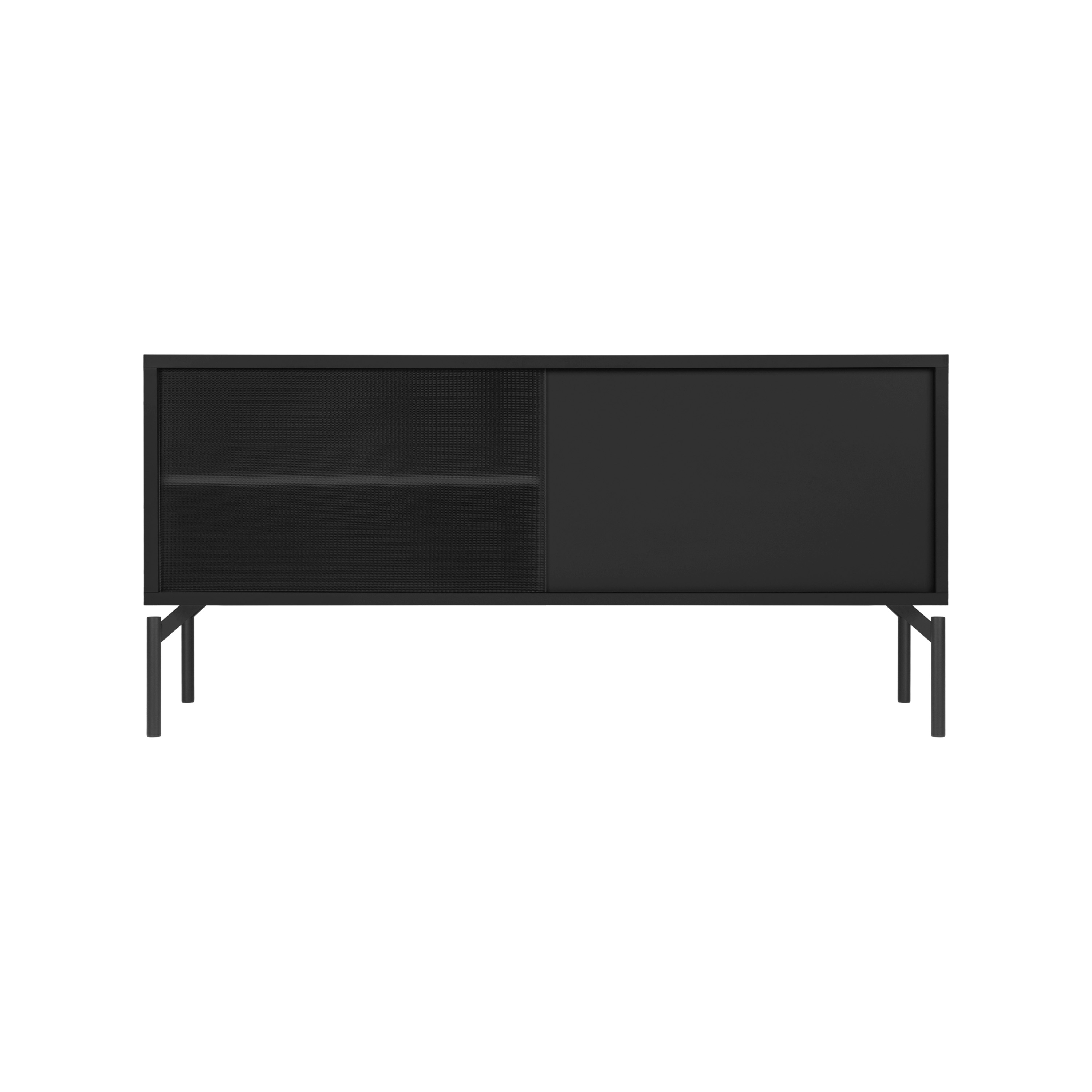 Display product Met Mini TV Stand | Vulcano Black from manufacturer noo.ma