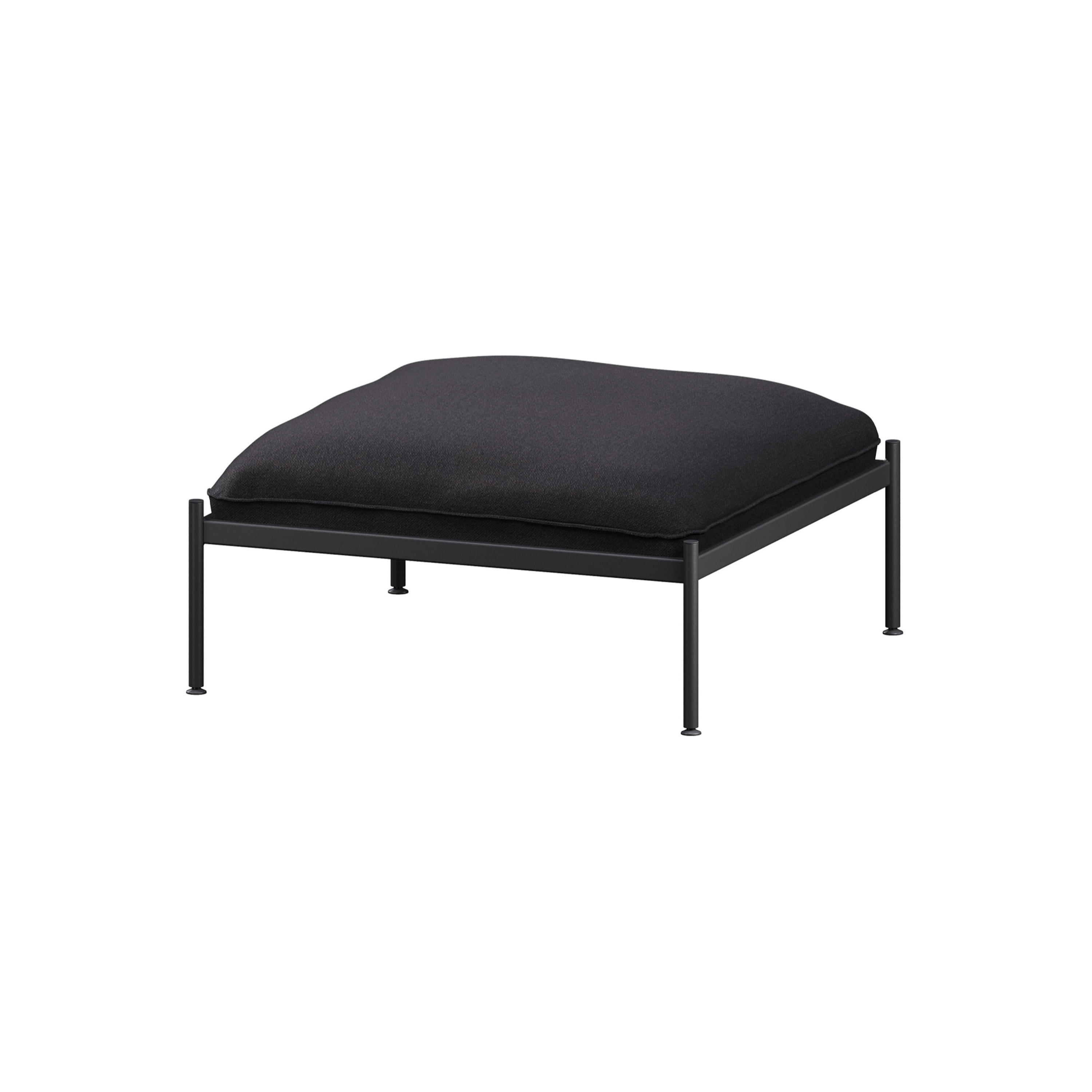Toom Canapé Modulaire - Pouf | Noir graphite