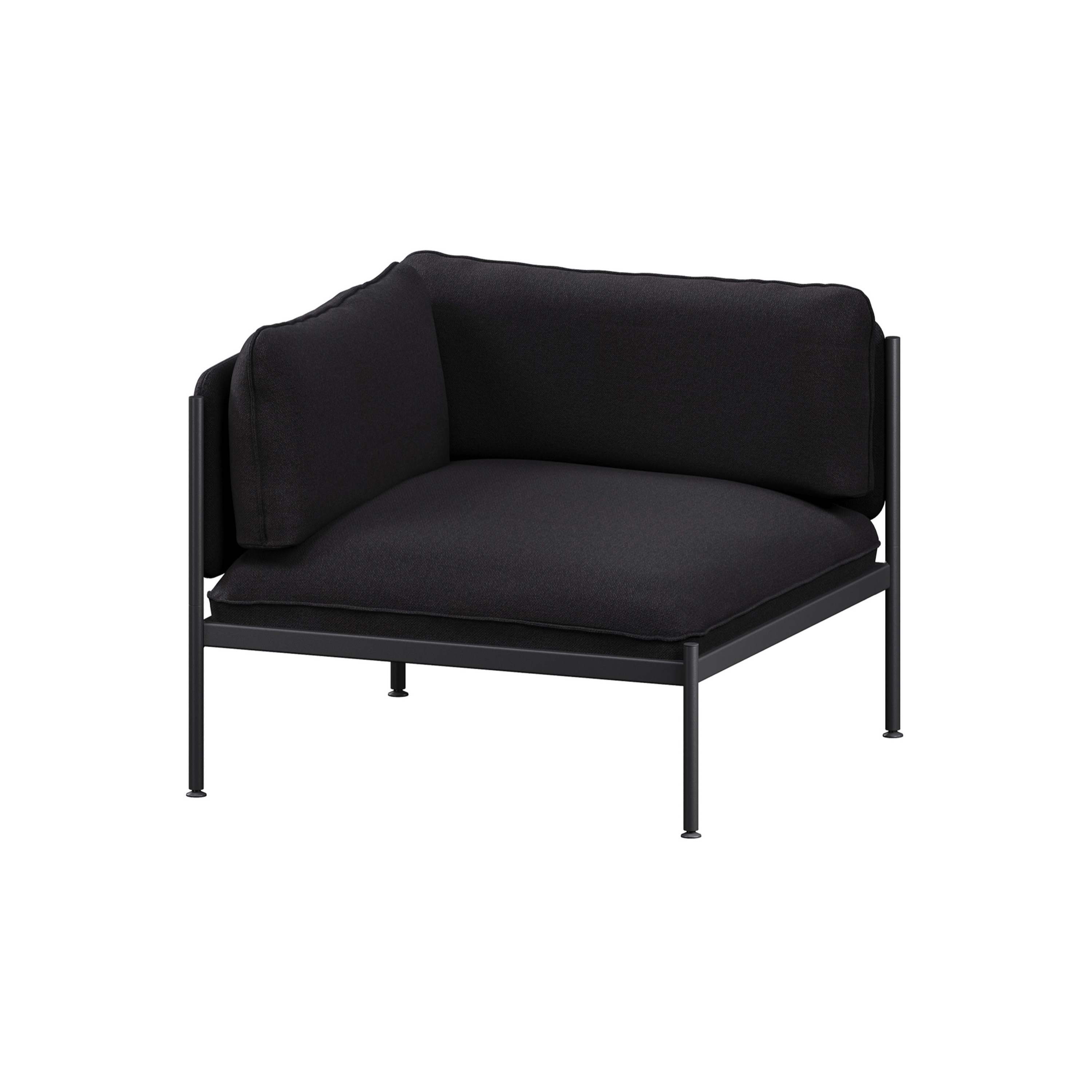 Mostrar el producto Toom Modular Sofa - Corner Armchair | Graphite Black del fabricante noo.ma