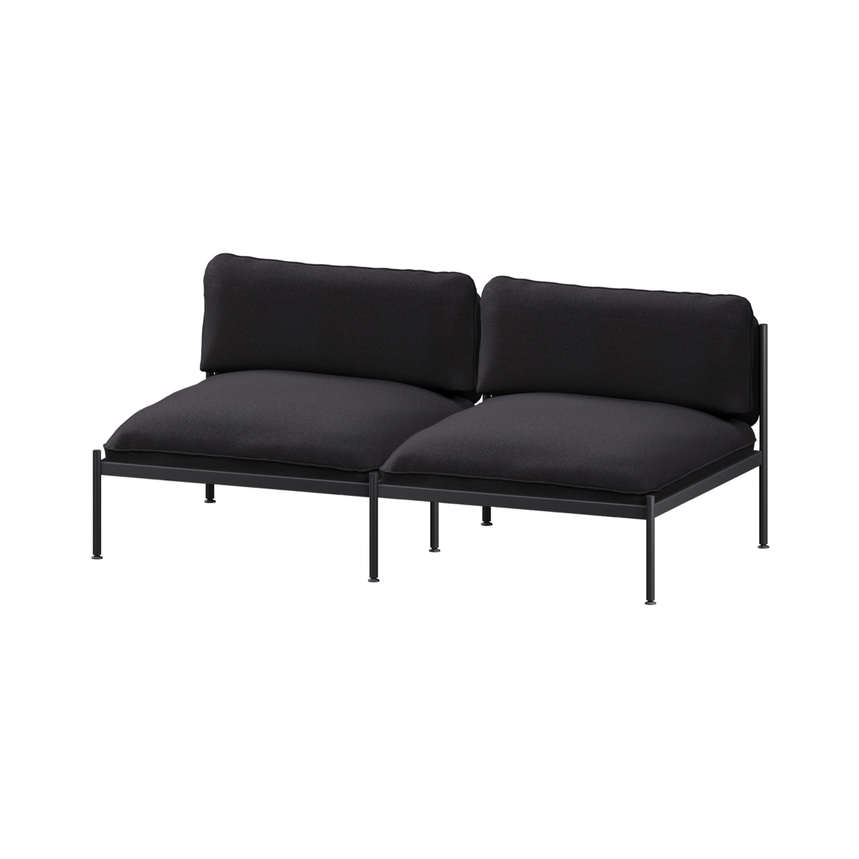 Toom Modular Sofa 2 Seater | Graphite Black