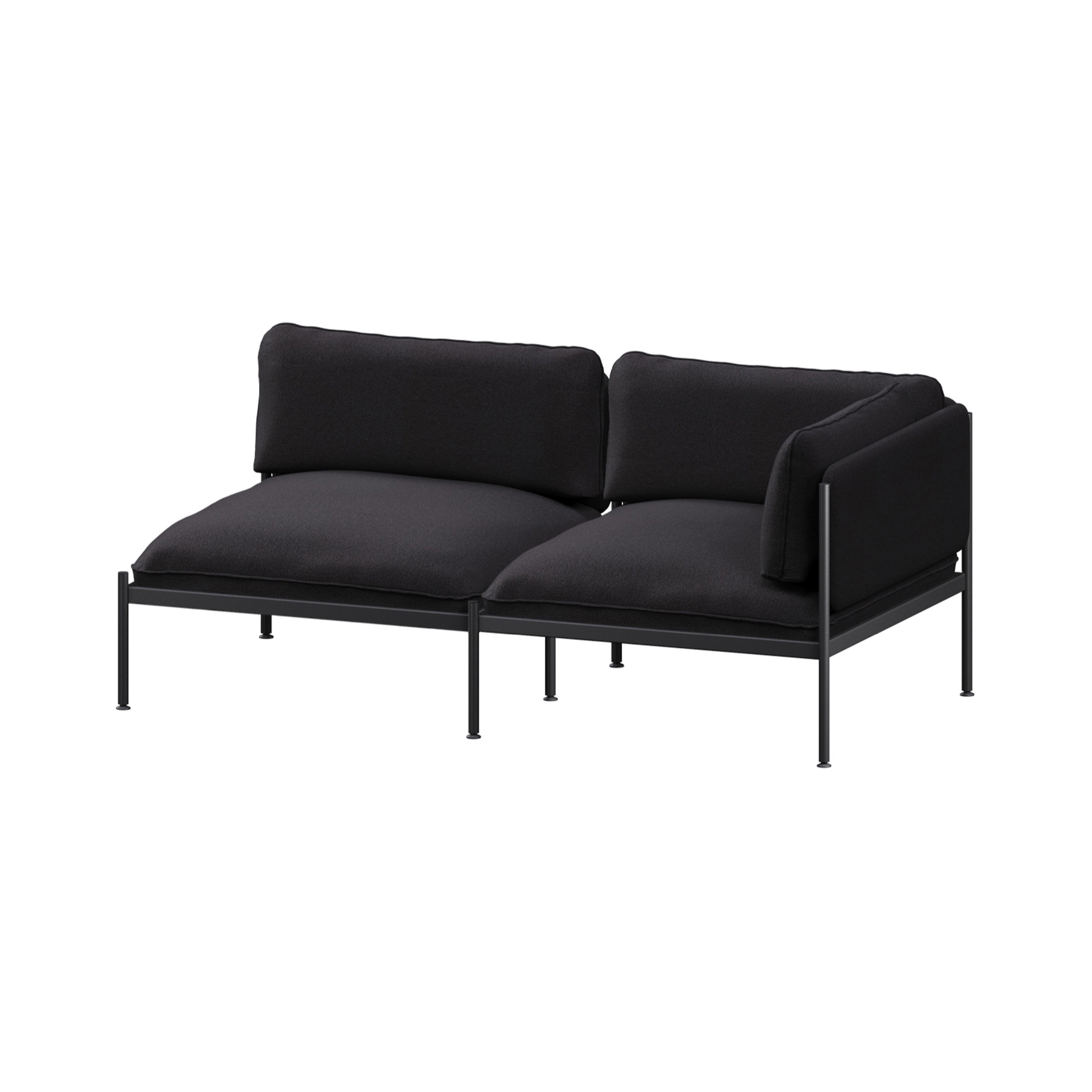 Toom Modular Sofa 2 Seater - Corner | Graphite Black