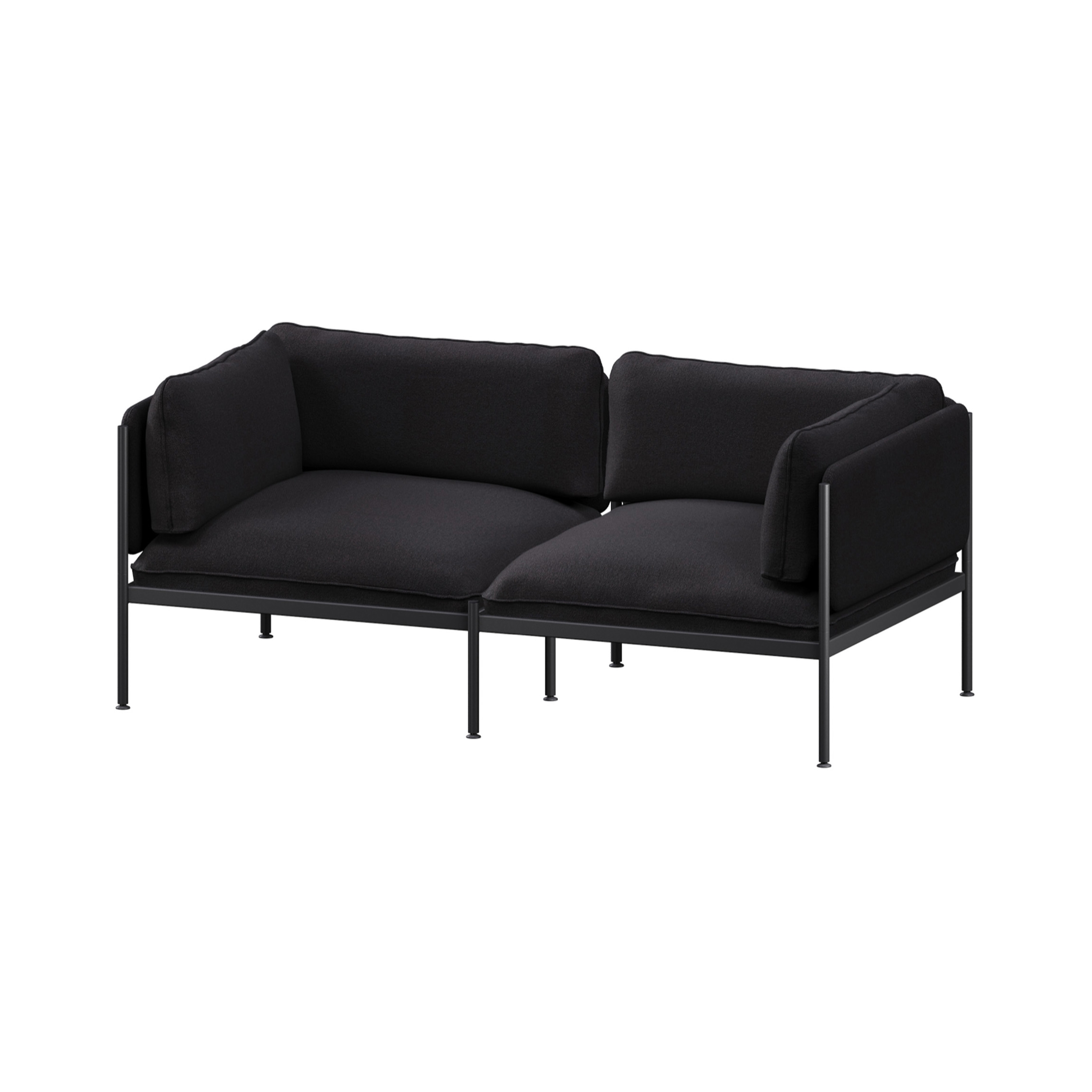 Toom Modular Sofa 2 Seater - Full | Graphite Black