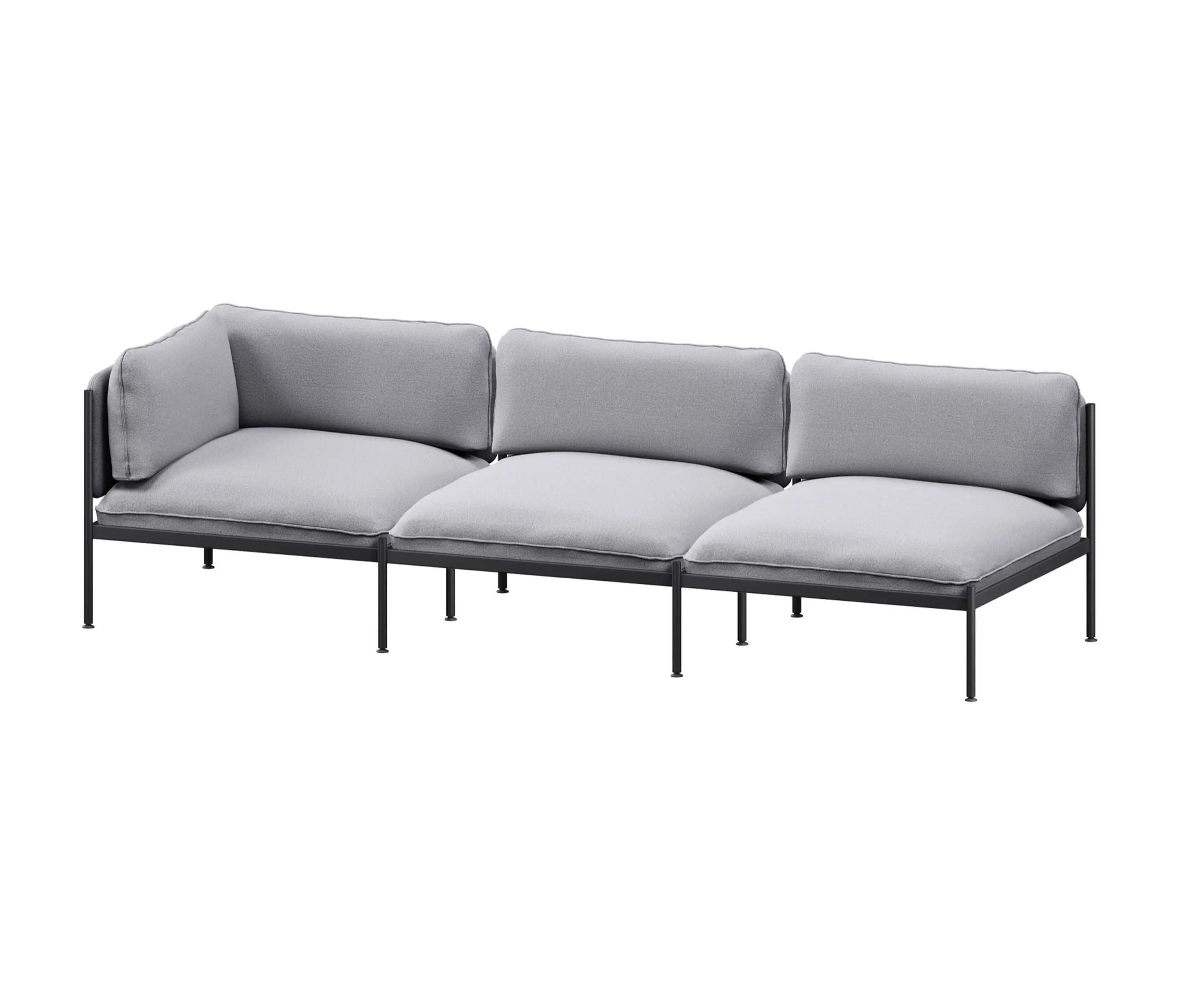 noo.ma - Toom Modular Sofa 3 Seater | Pale Grey
