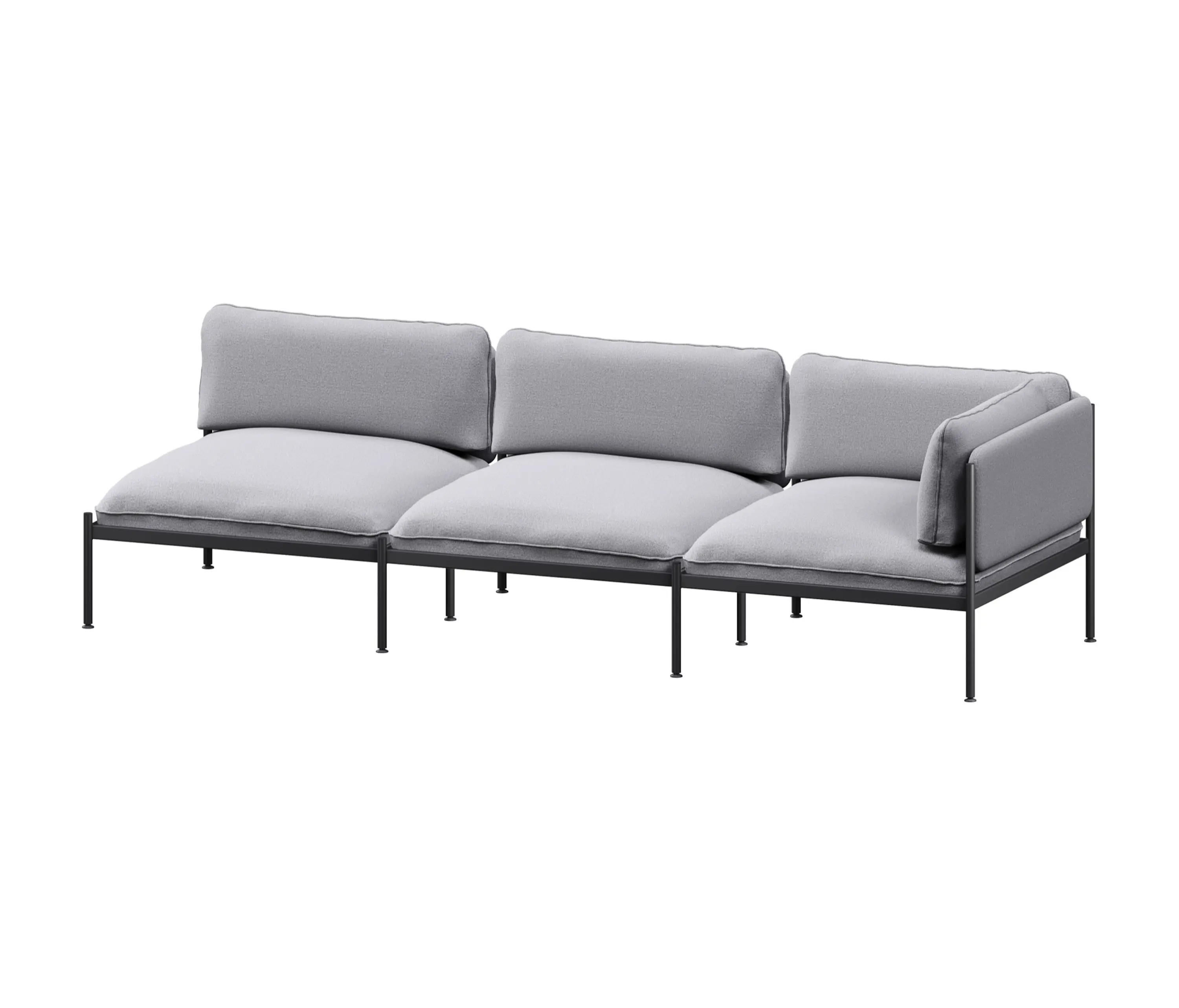 noo.ma - Toom Modular Sofa 3 Seater | Pale Grey